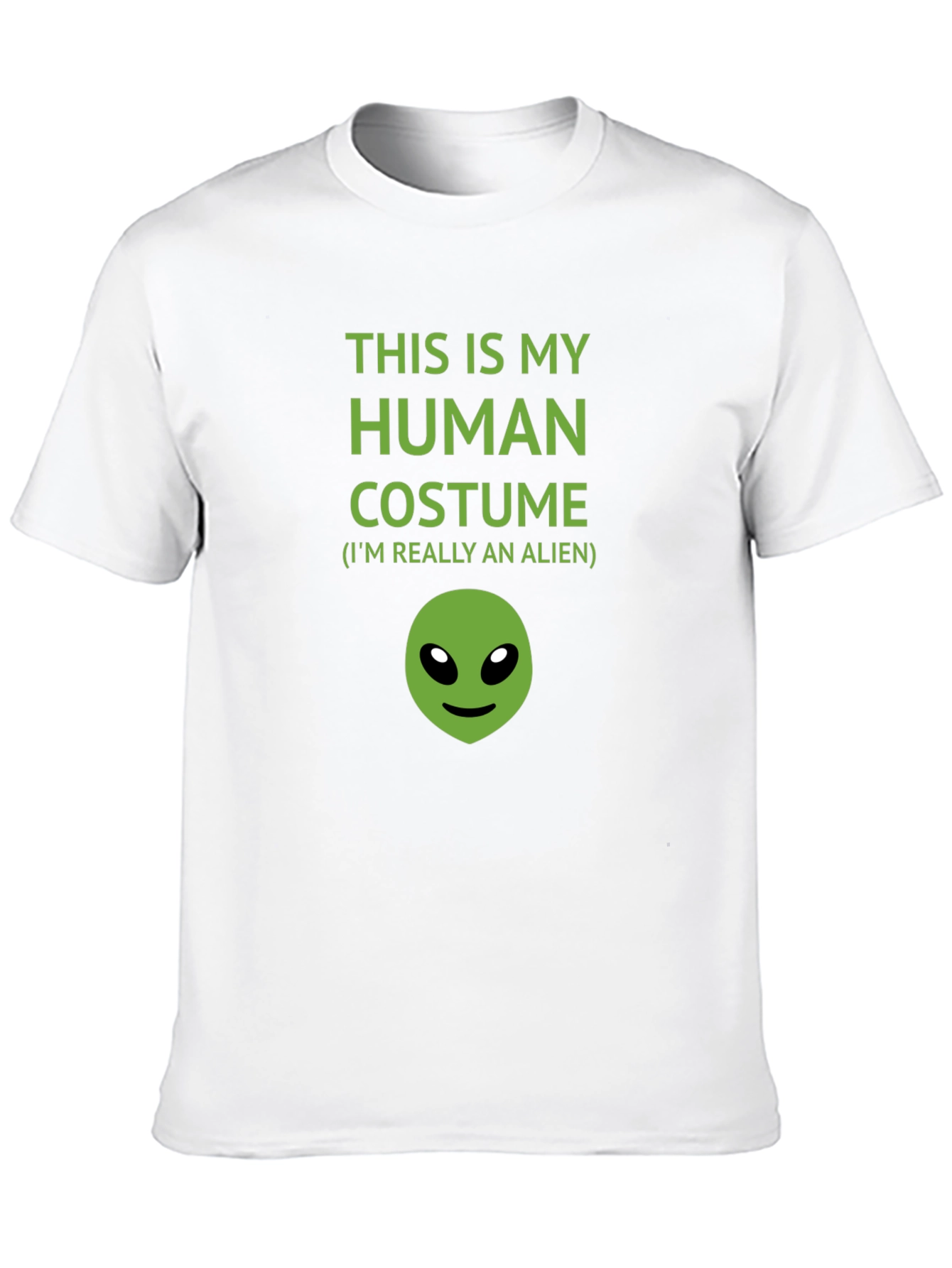Human Costume Alien Graphic T-Shirt
