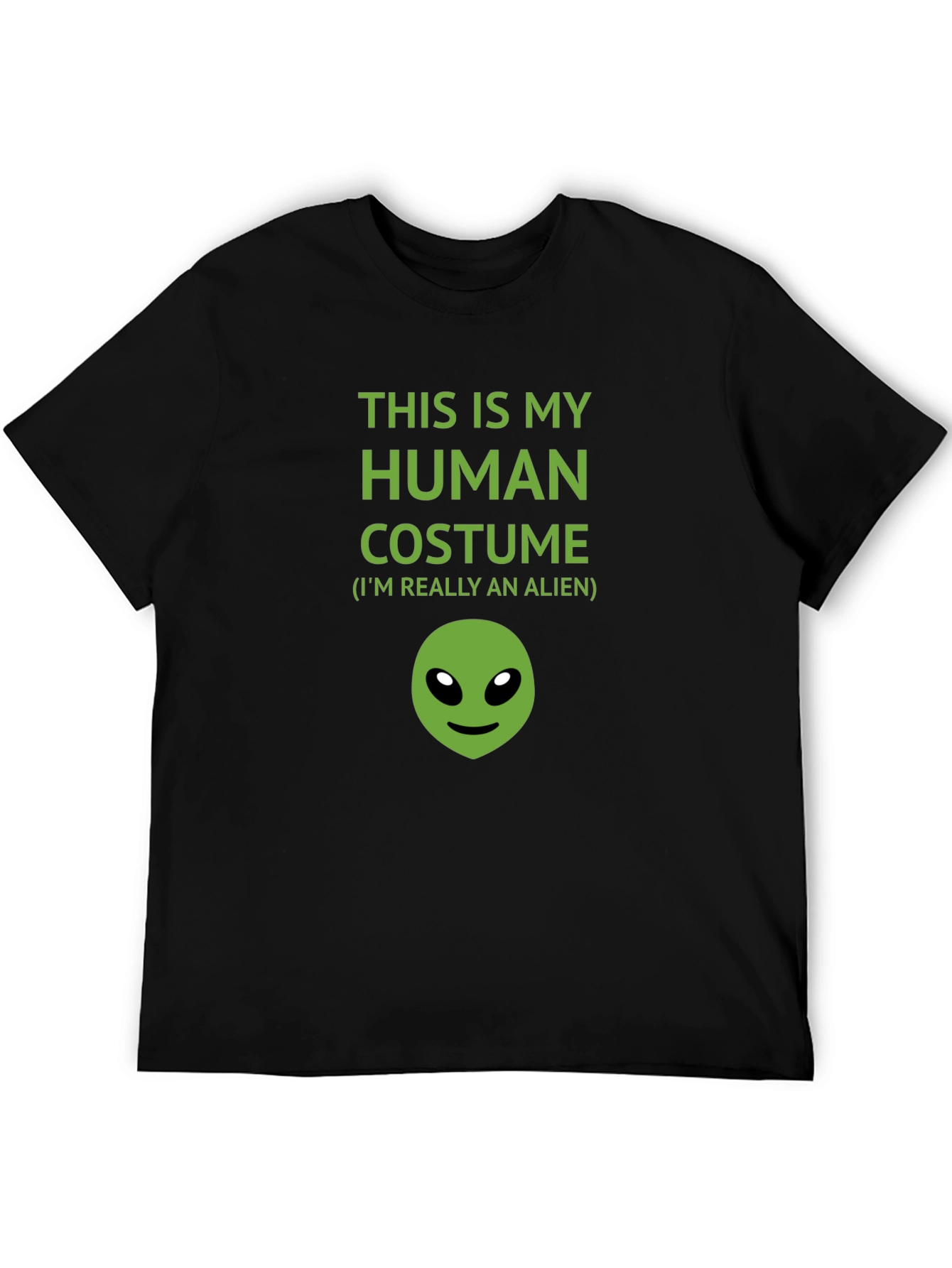 Human Costume Alien Graphic T-Shirt
