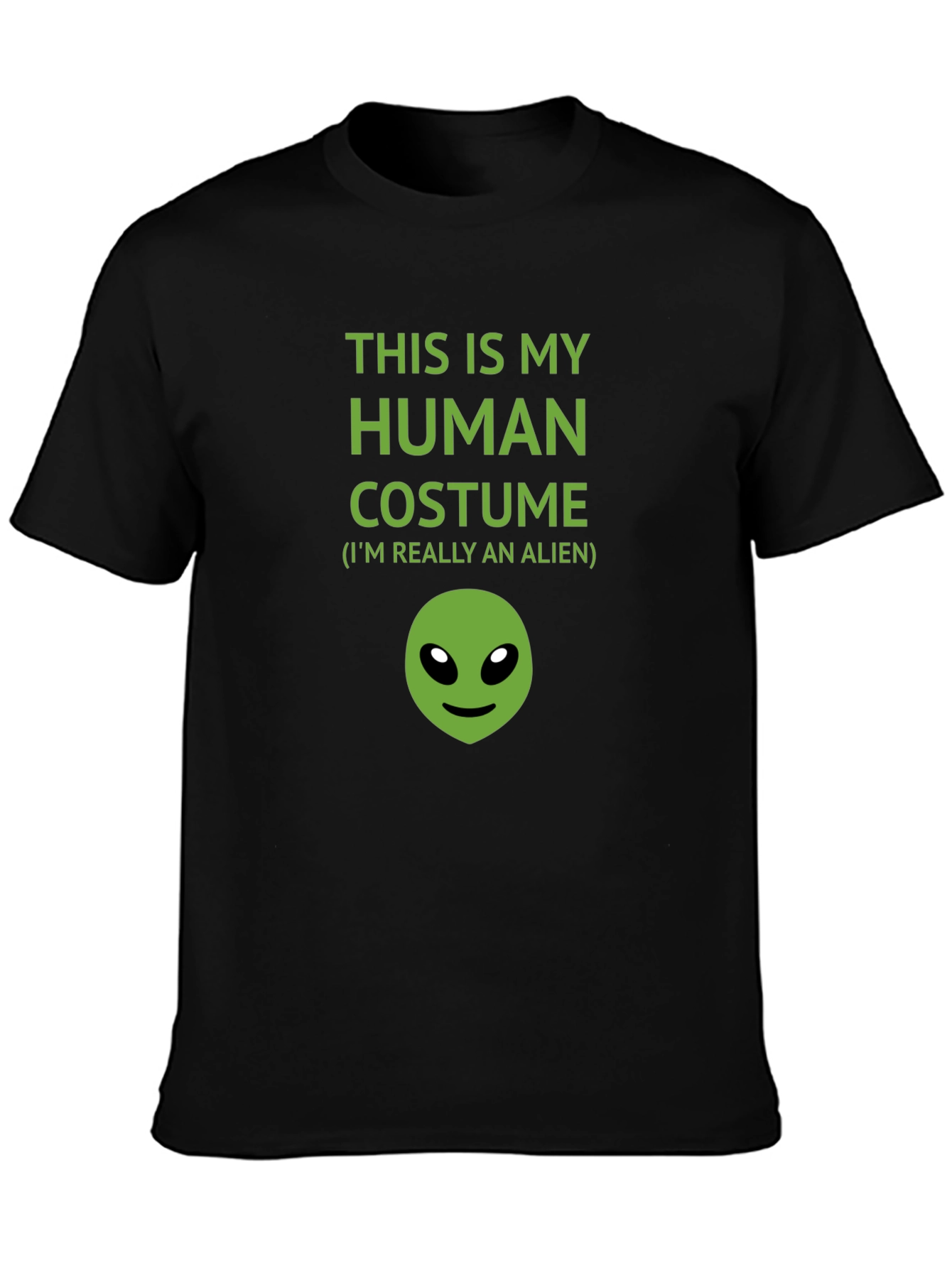 Human Costume Alien Graphic T-Shirt