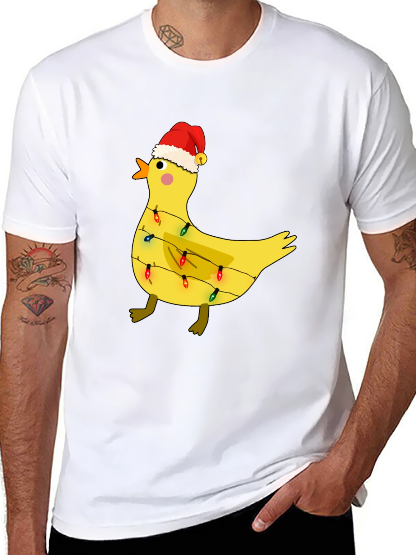 Festive Duck Tee: Christmas Light Fun!