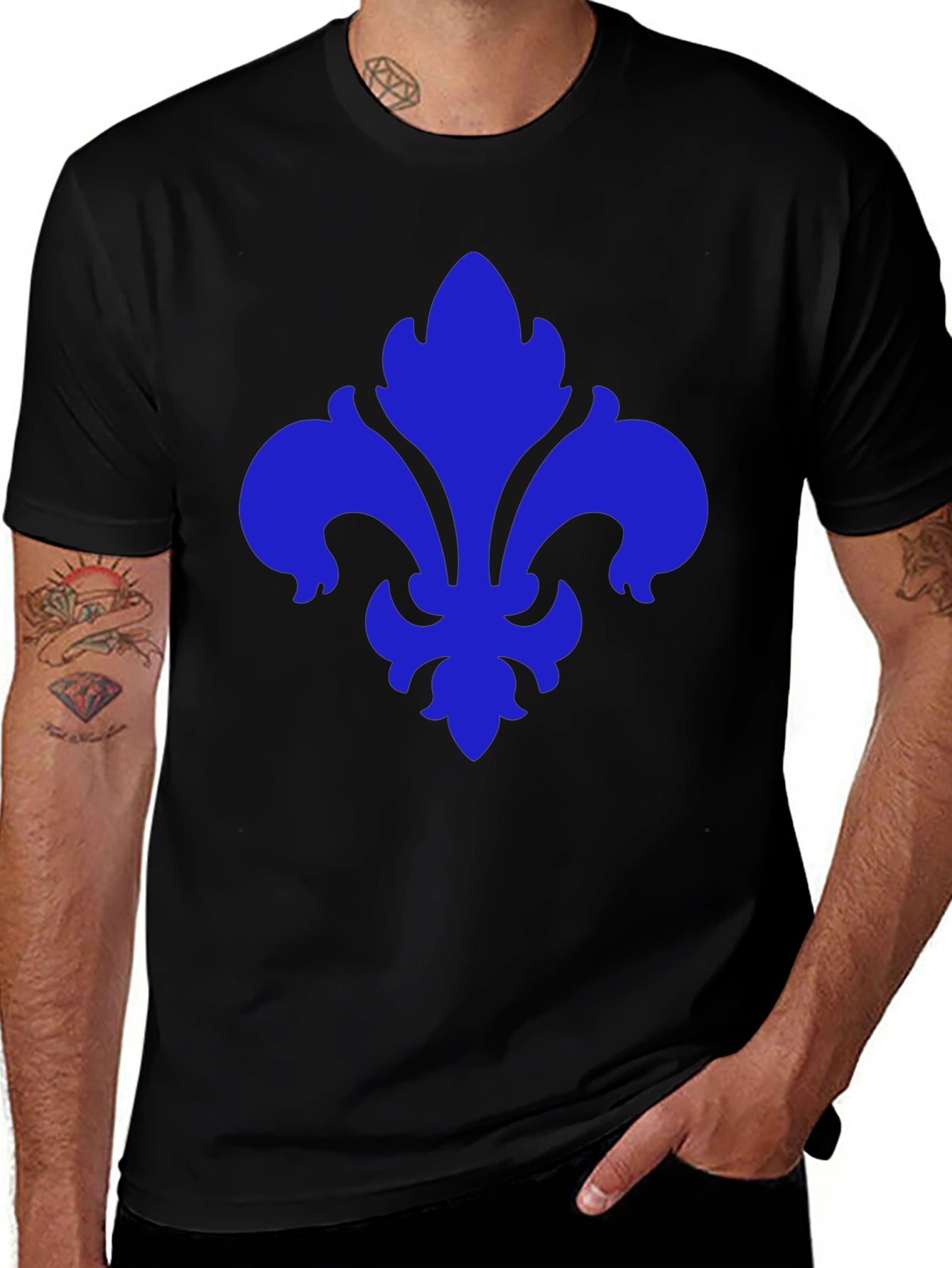 Fleur-de-Lis Graphic Tee - Classic Design