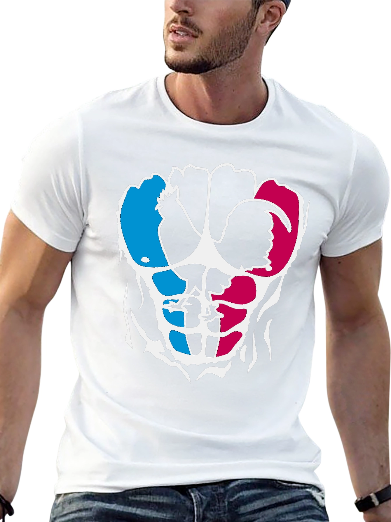 Rooster Abs Graphic Tee