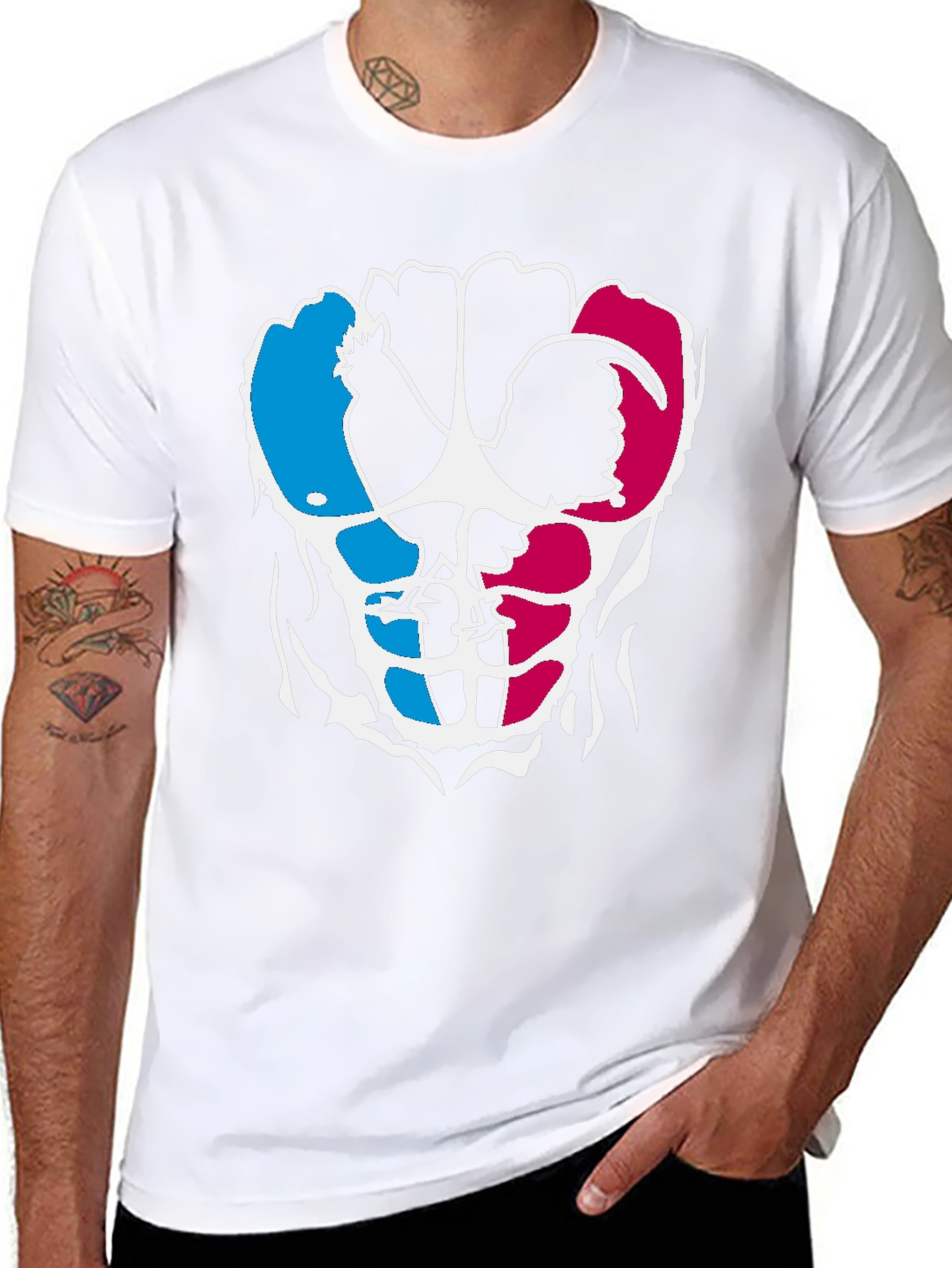 Rooster Abs Graphic Tee
