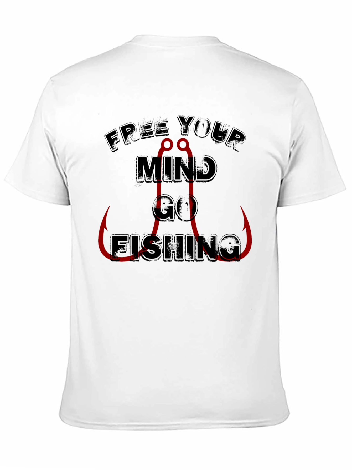 Free Your Mind Go Fishing T-Shirt - Black