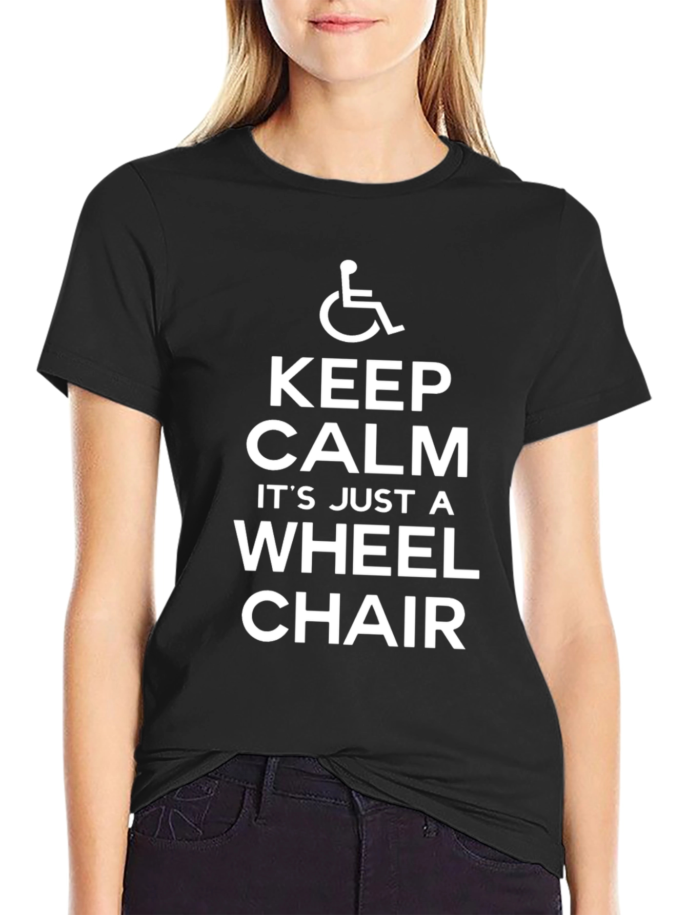 Keep Calm Wheelchair T-Shirt