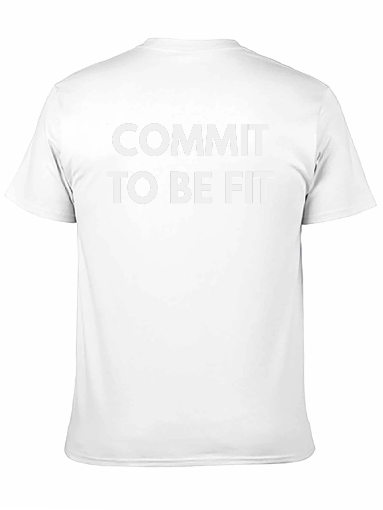 Commit To Be Fit Black Graphic Tee