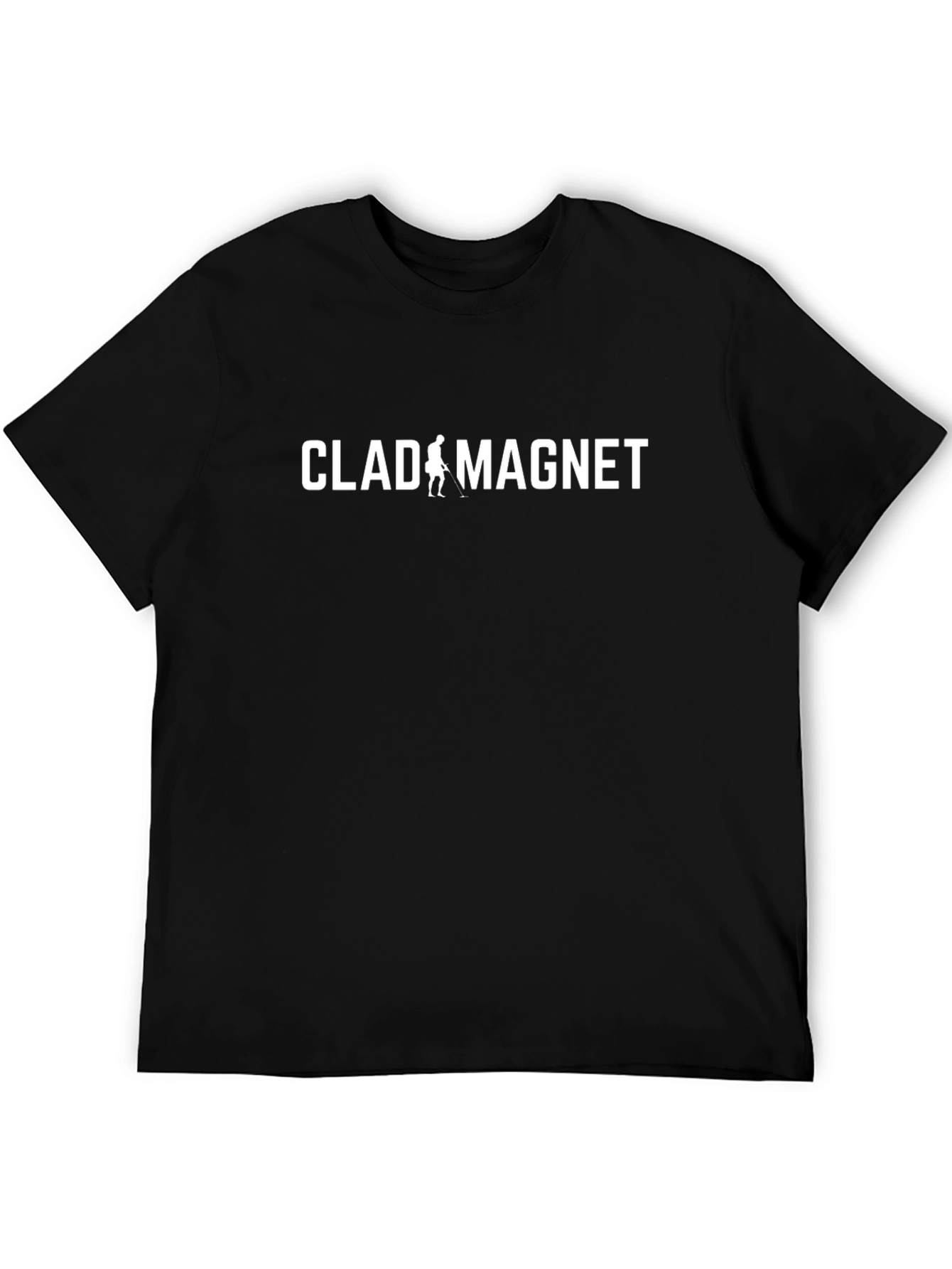 Clad Magnet T-Shirt - Trendy Humor Tee