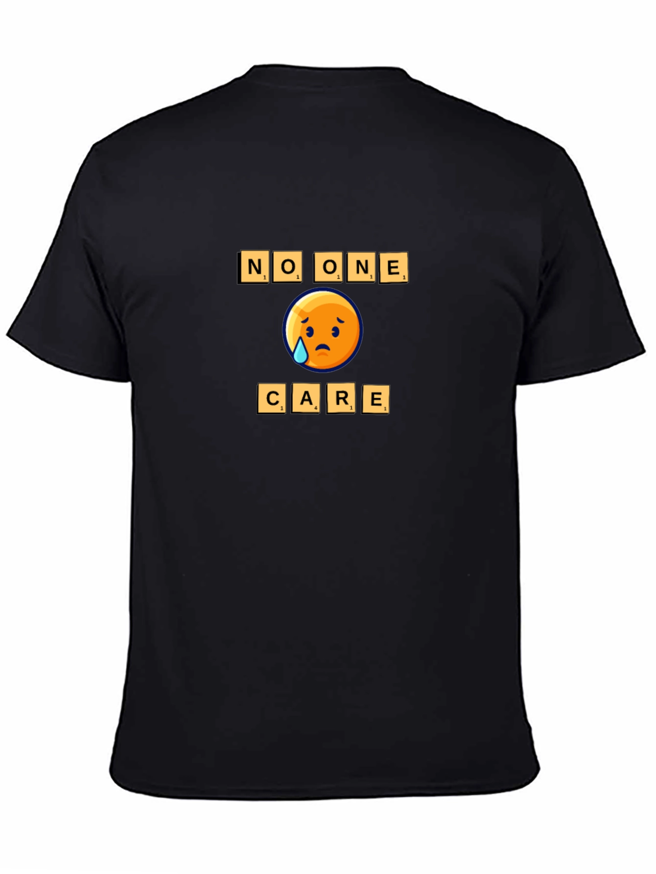 No One Cares Emoji Graphic Tee
