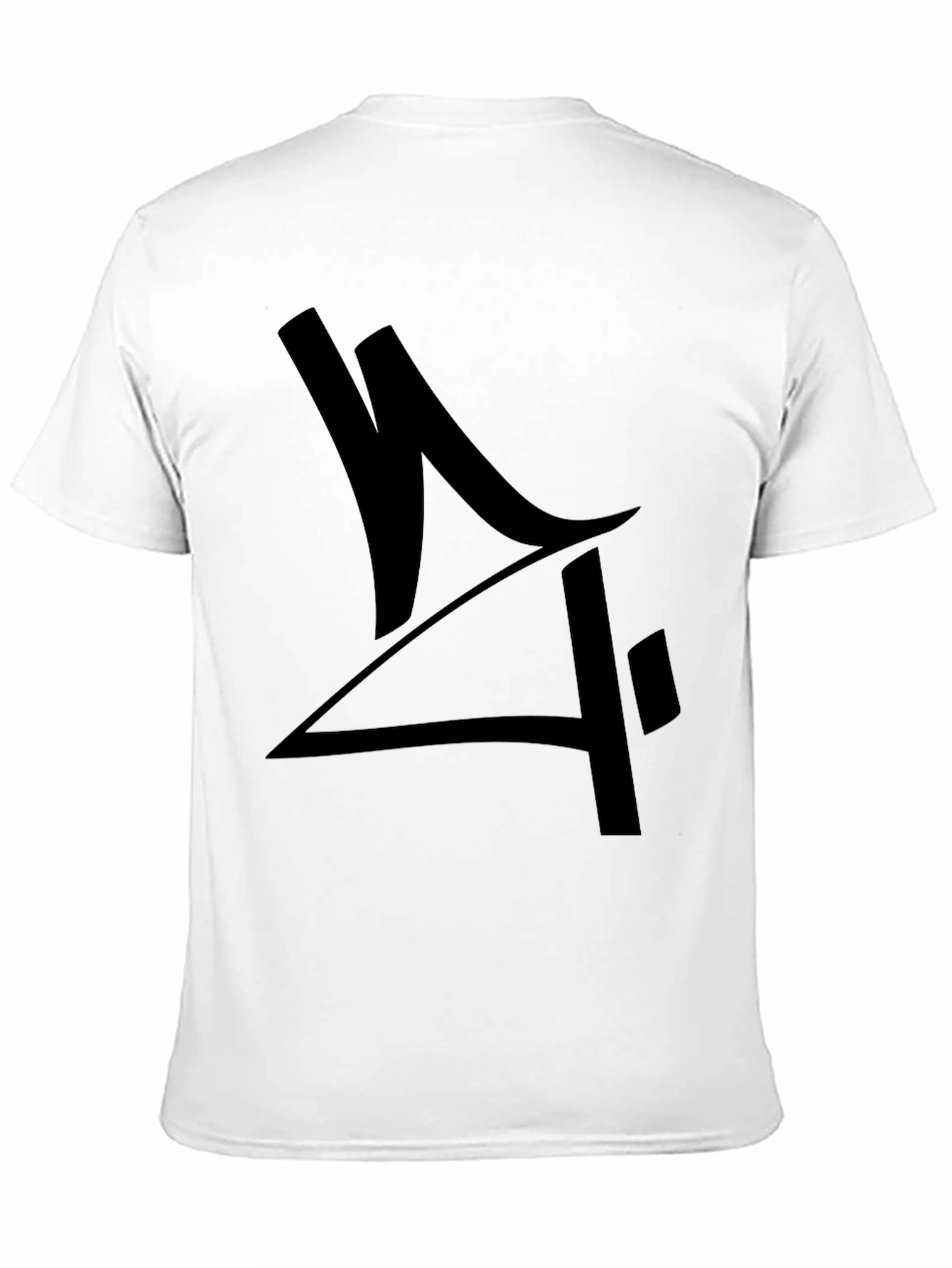 Mens Black Graphic Tee - Abstract Design