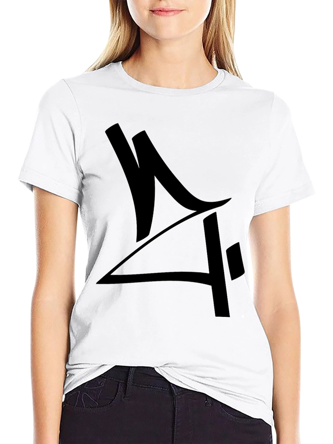 Mens Black Graphic Tee - Abstract Design
