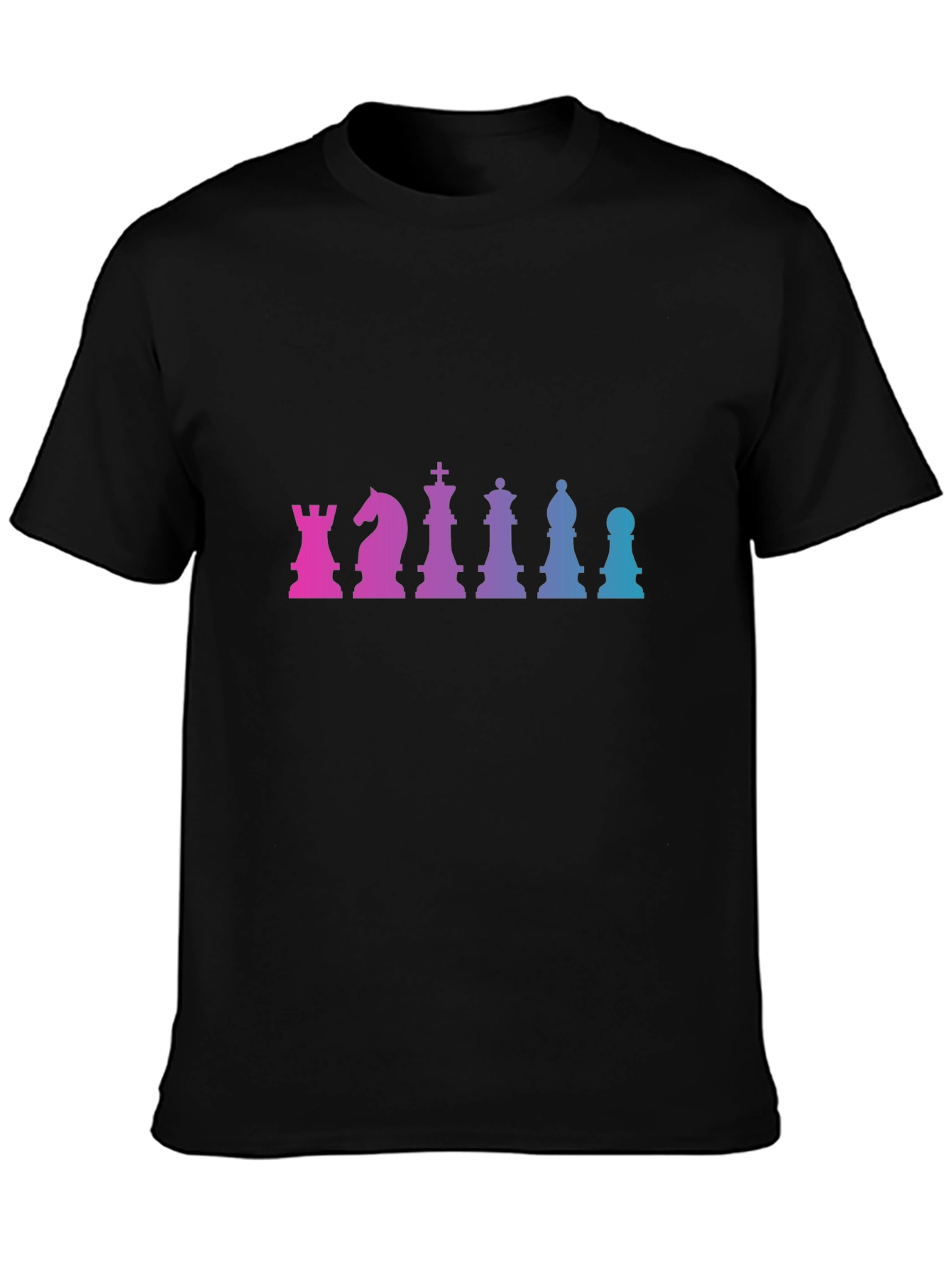 Gradient Chess Piece Graphic Tee