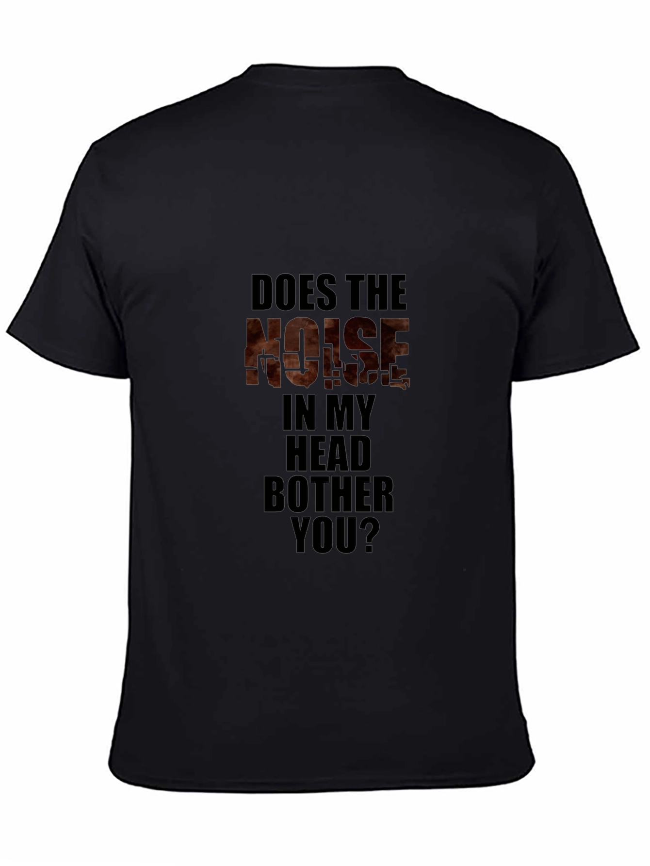 Noise in My Head T-Shirt Black Novelty Tee