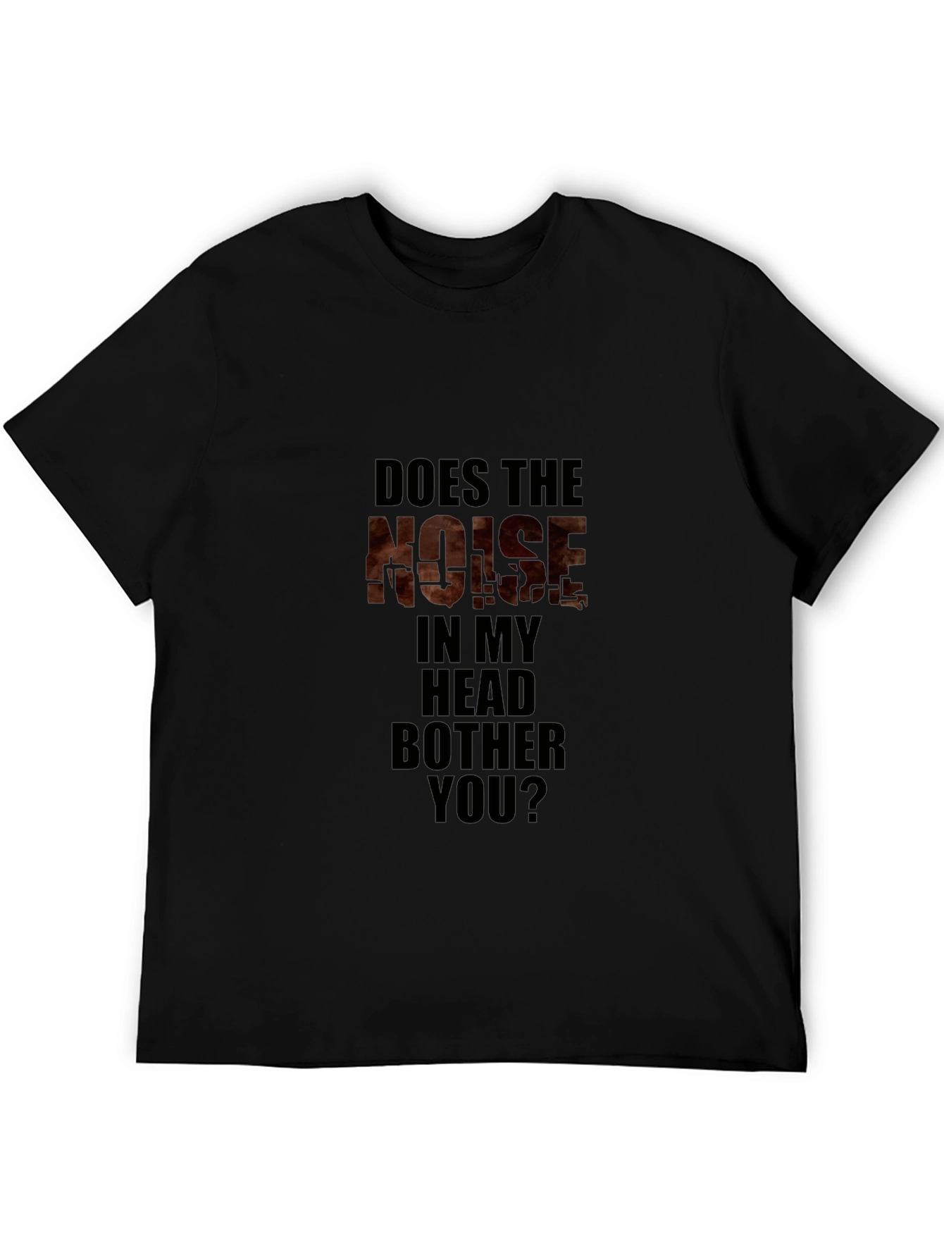 Noise in My Head T-Shirt Black Novelty Tee