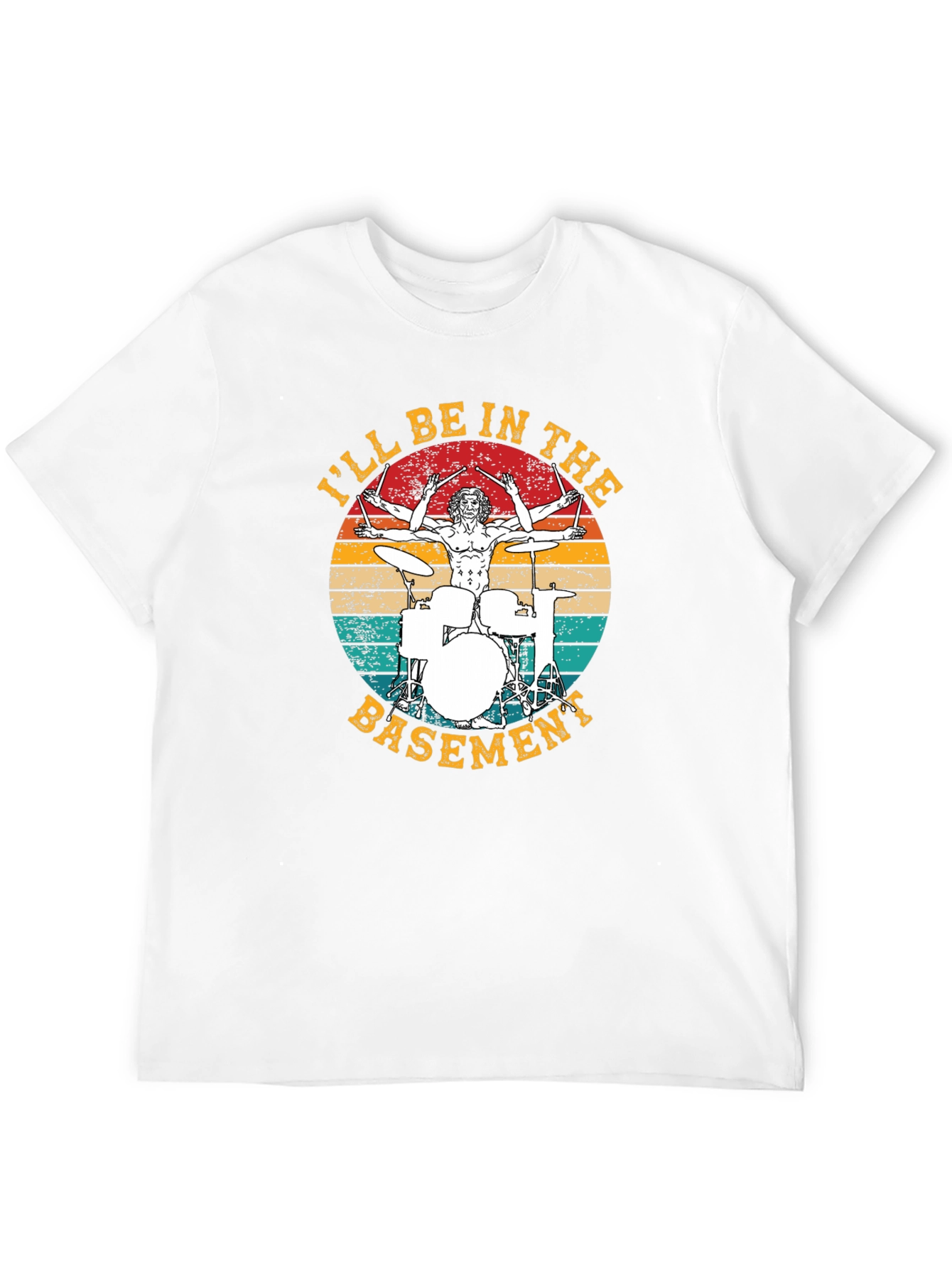 Ill Be In The Basement Drummer T-Shirt