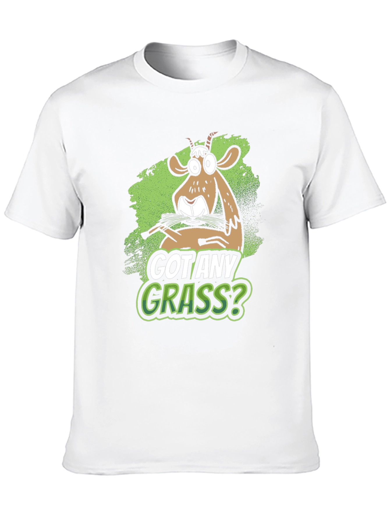 Got Any Grass? Funny Goat Graphic T-Shirt