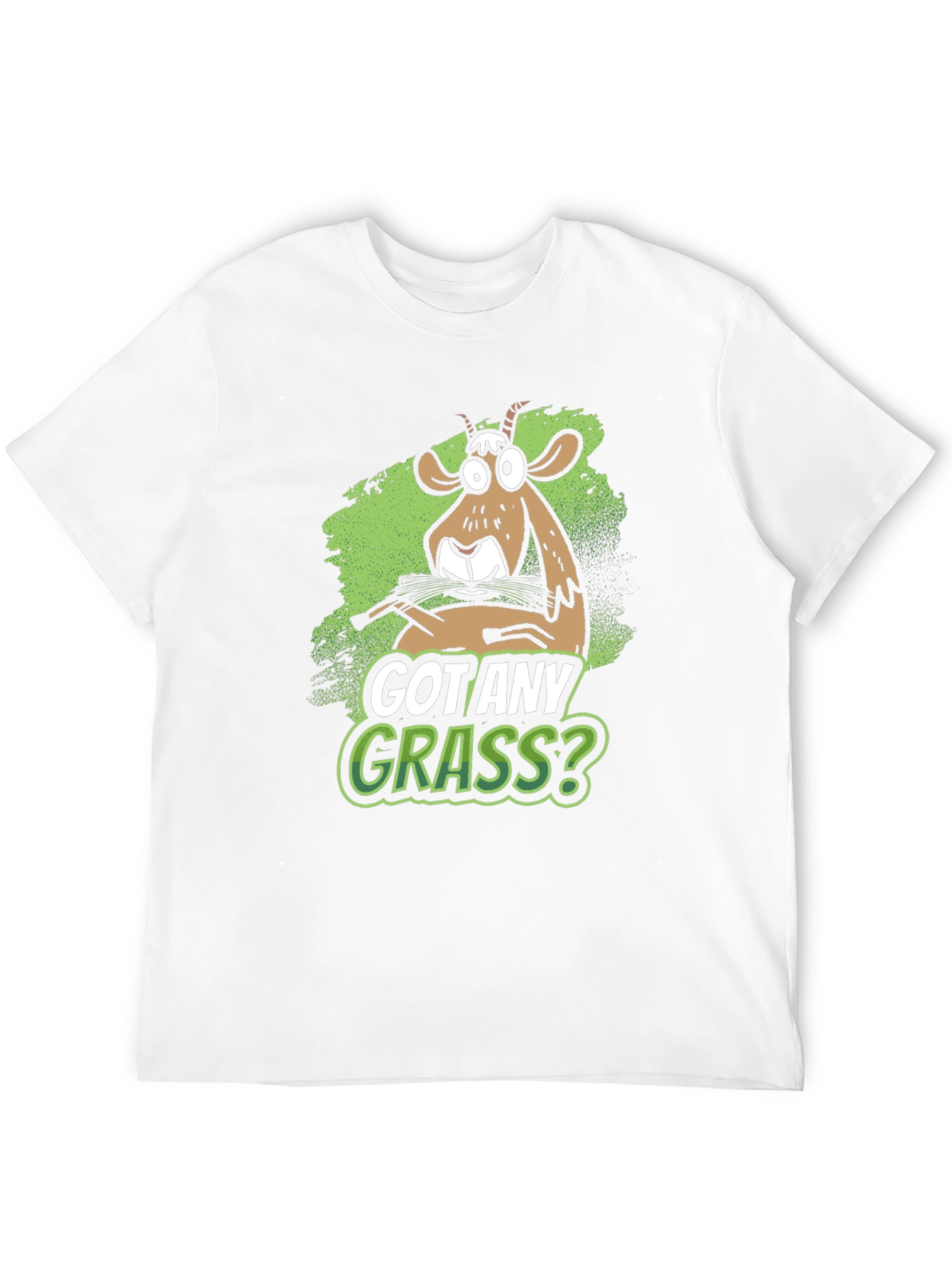 Got Any Grass? Funny Goat Graphic T-Shirt