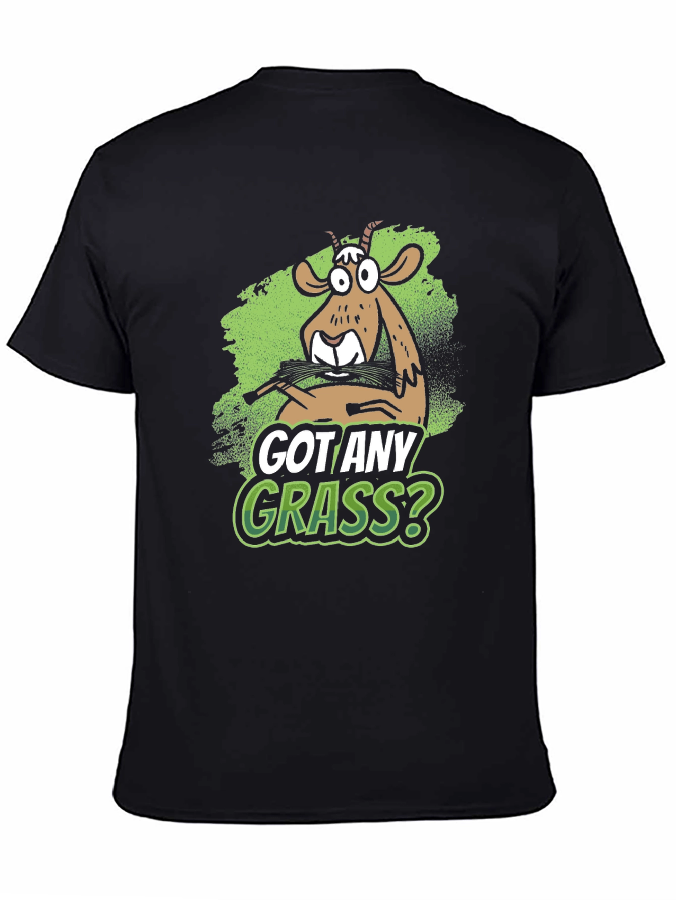 Got Any Grass? Funny Goat Graphic T-Shirt