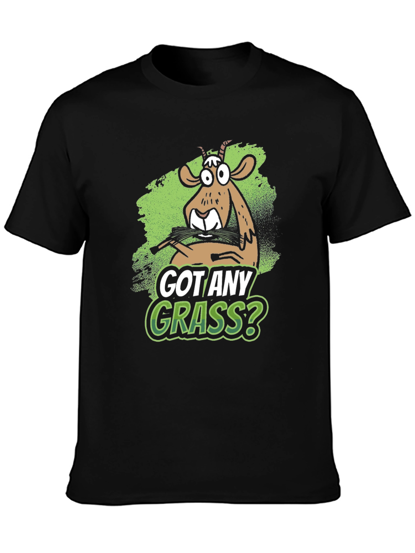 Got Any Grass? Funny Goat Graphic T-Shirt