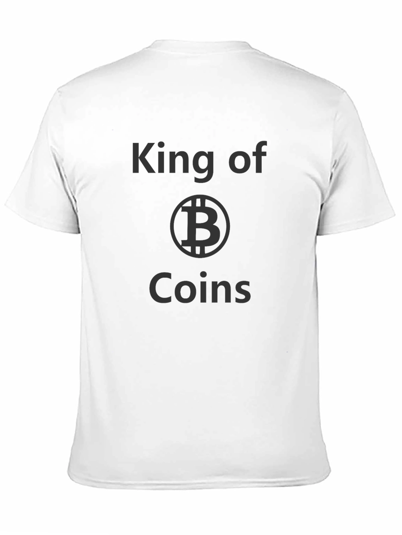 King of Coins Bitcoin Crypto Black T-Shirt