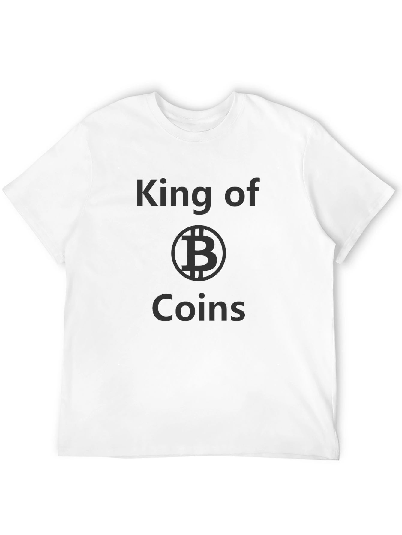King of Coins Bitcoin Crypto Black T-Shirt