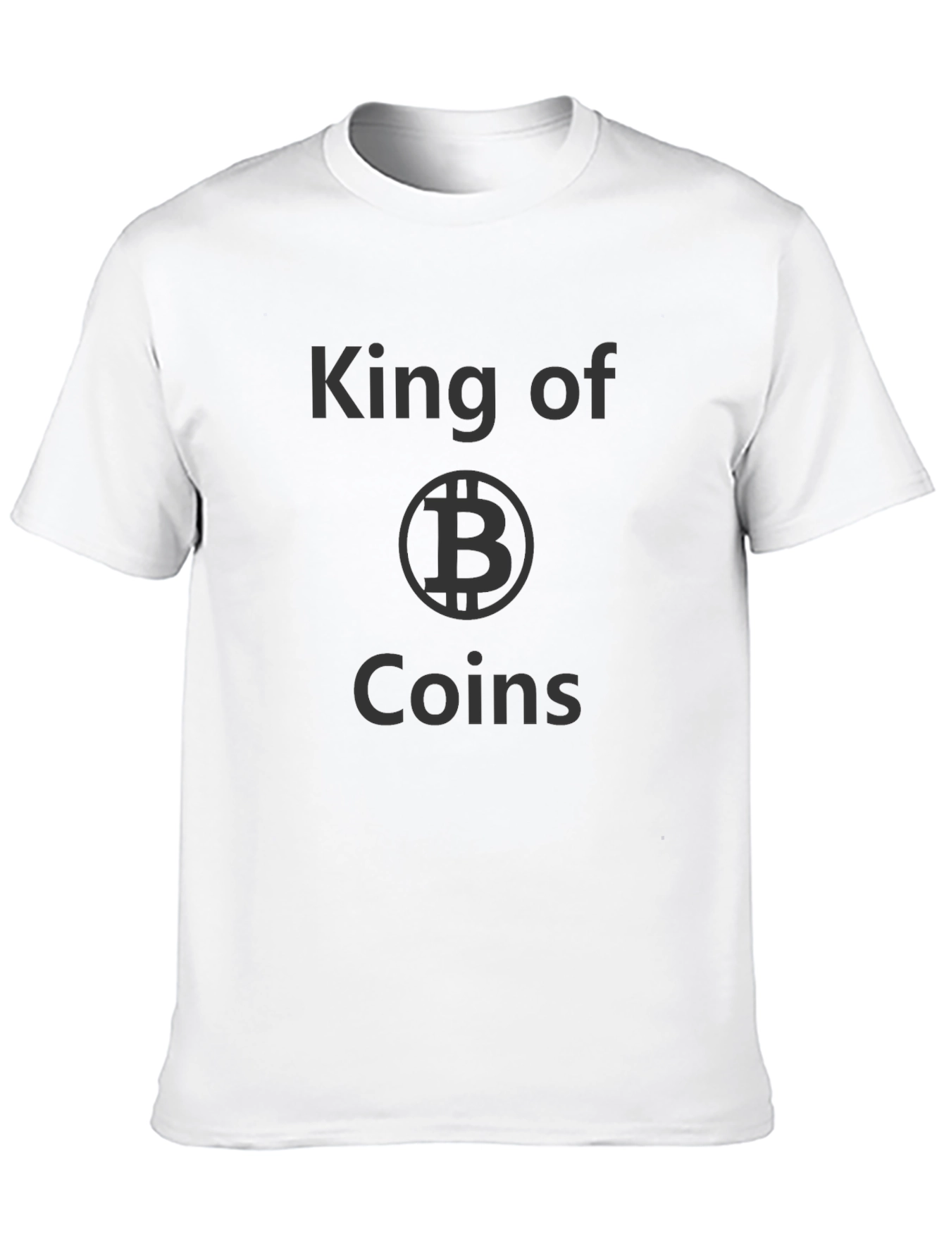 King of Coins Bitcoin Crypto Black T-Shirt