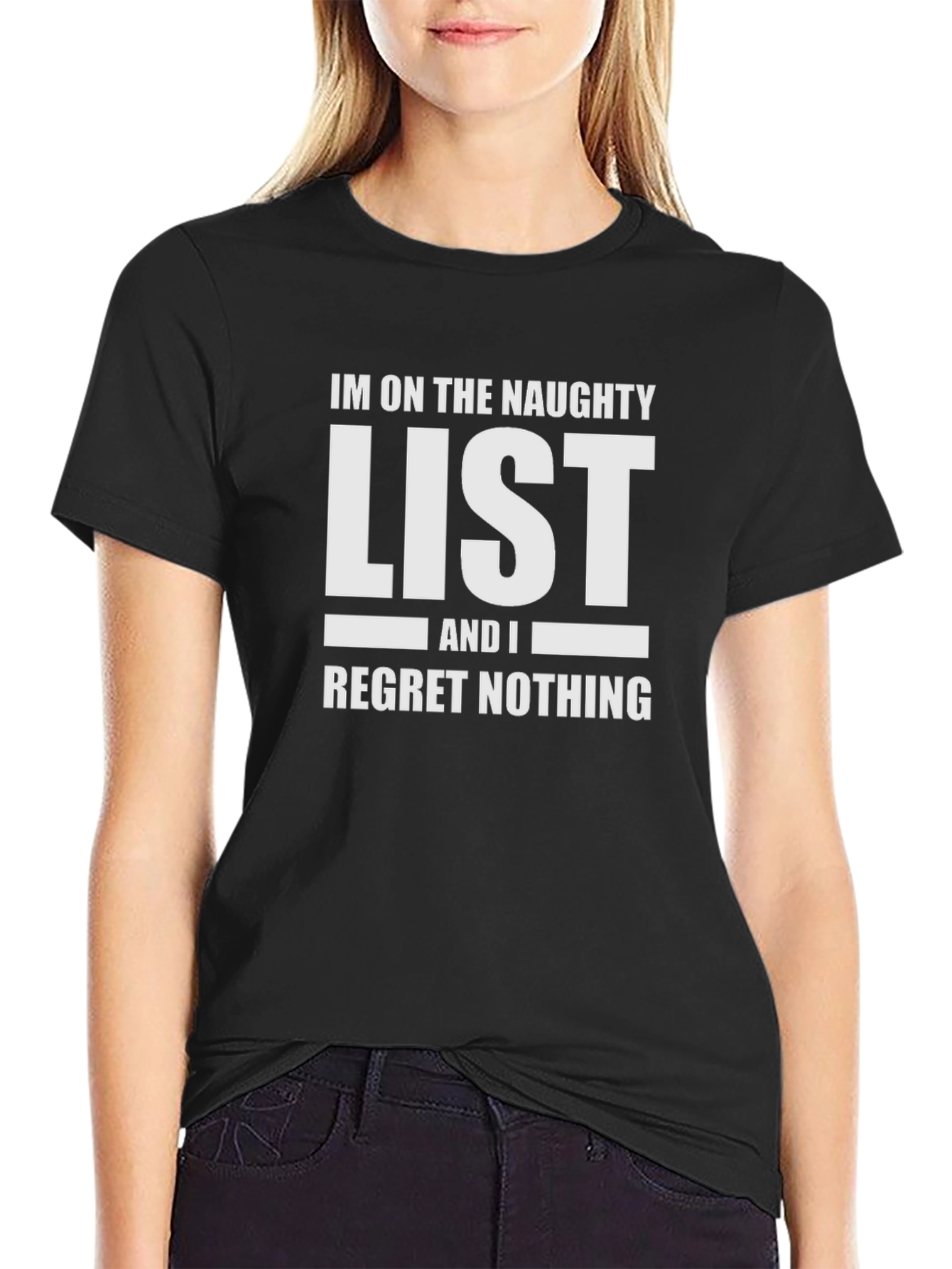 Naughty List T-Shirt - Regret Nothing Tee