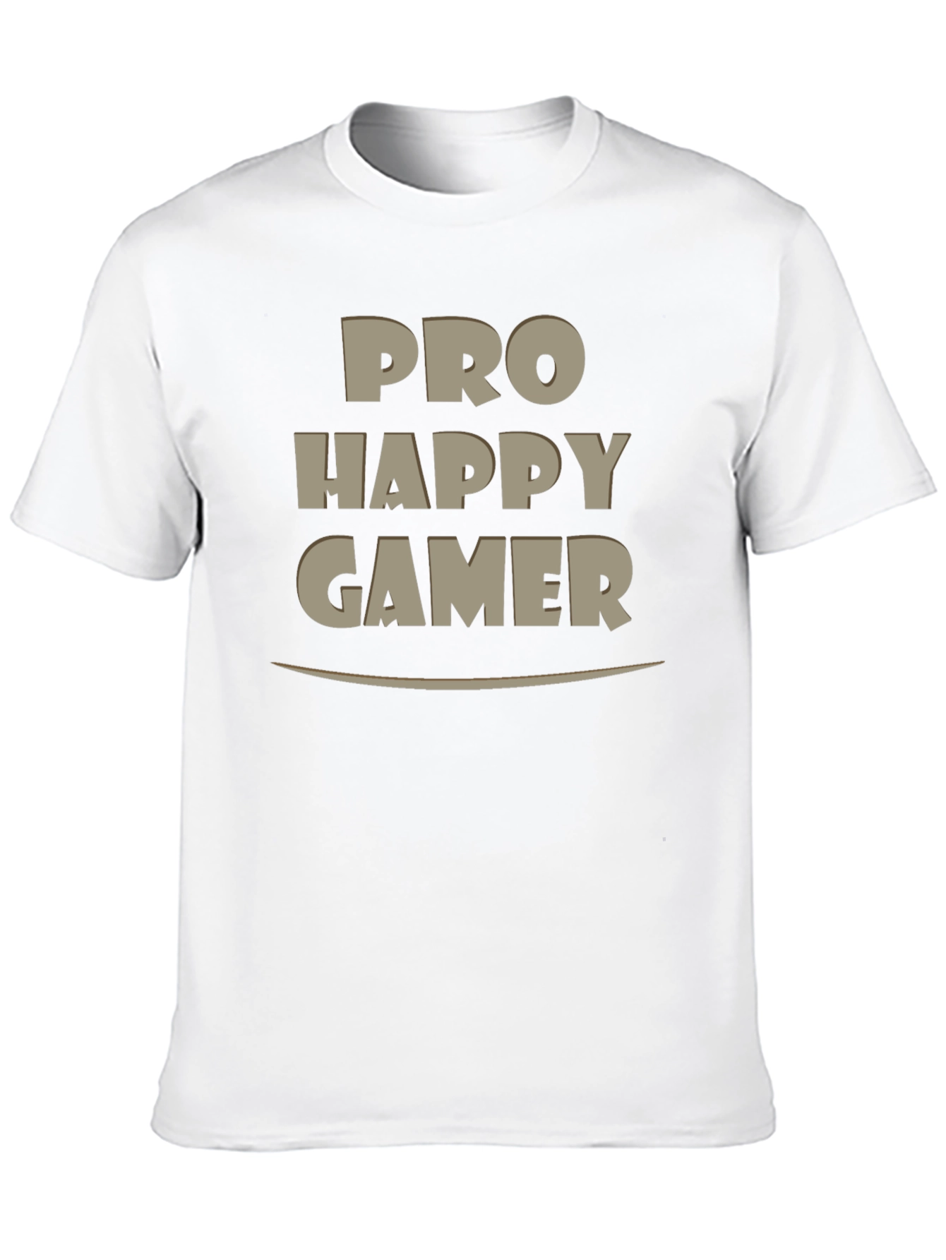 Pro Happy Gamer T-Shirt - Black Casual Tee