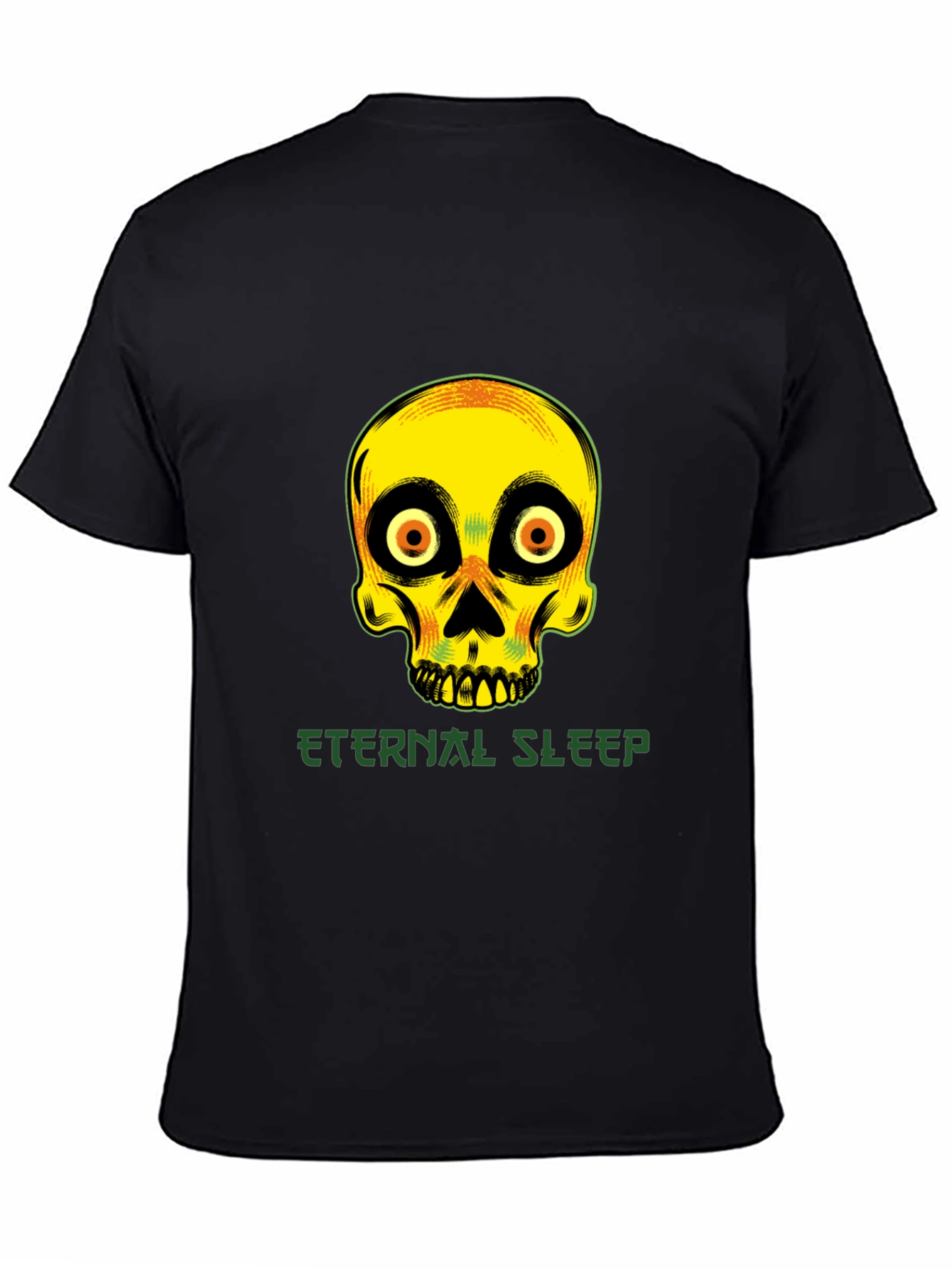 Eternal Sleep Skull Graphic T-Shirt - Unique Design