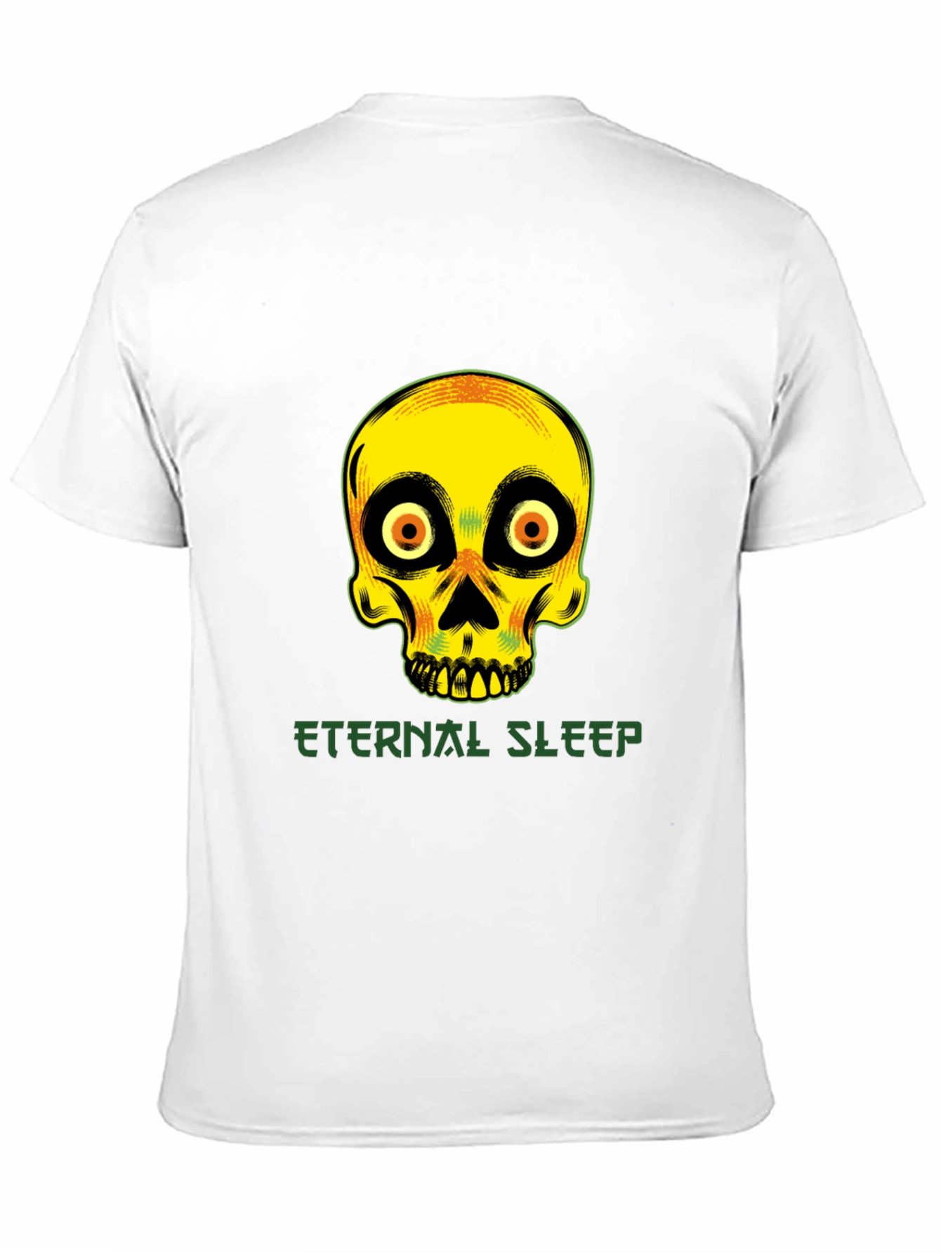 Eternal Sleep Skull Graphic T-Shirt - Unique Design