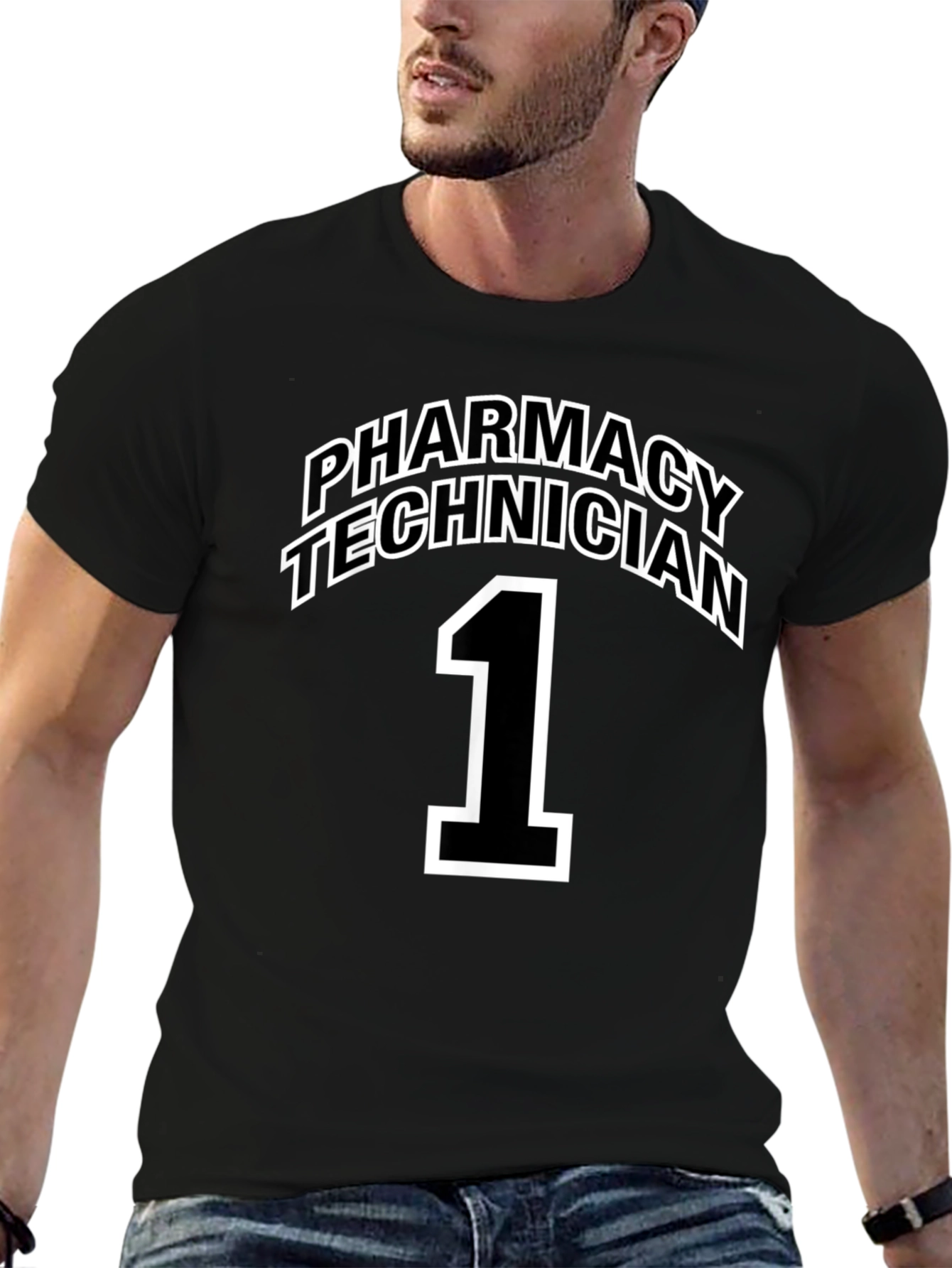 Pharmacy Technician Number 1 Black T-Shirt