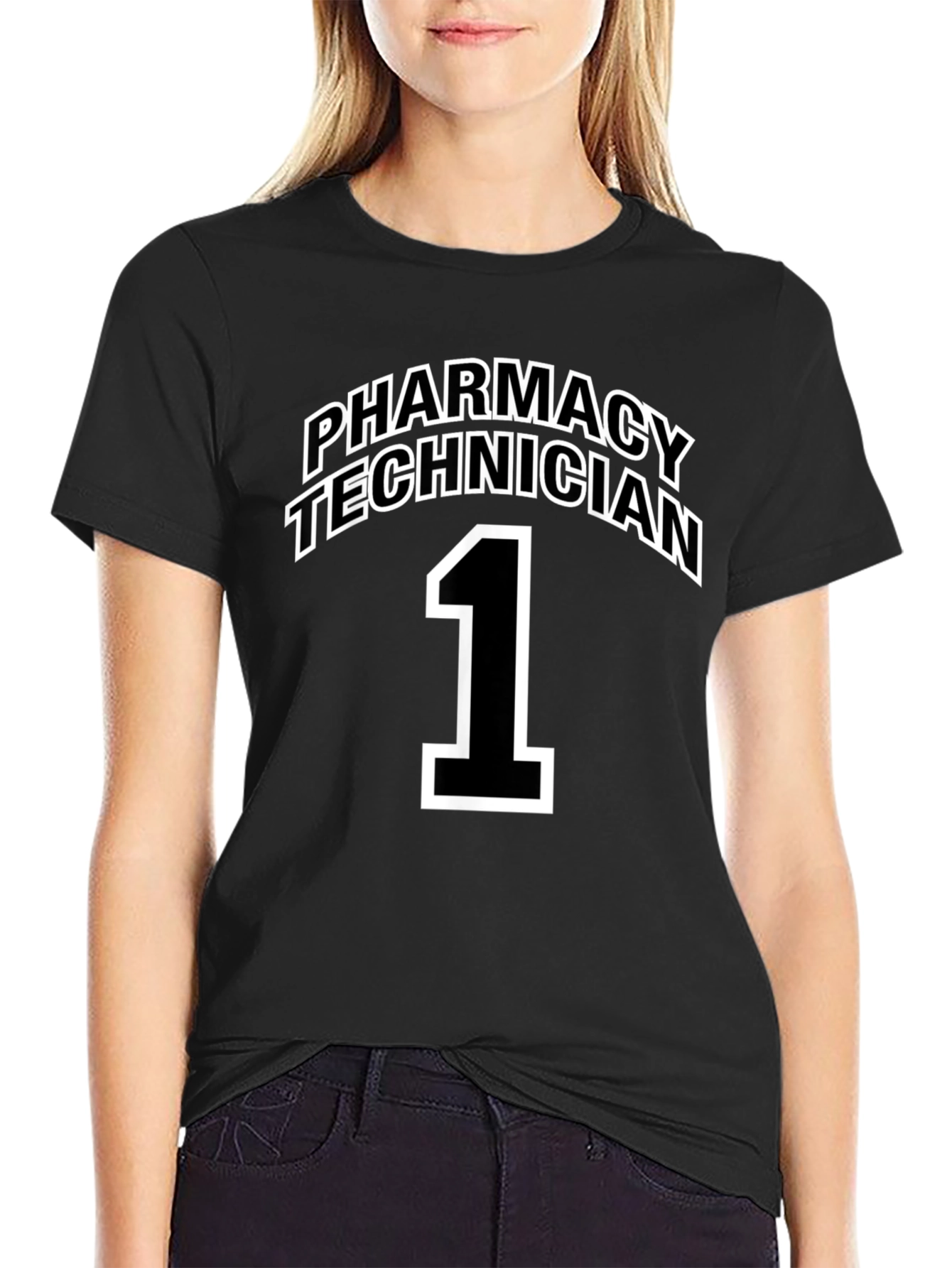Pharmacy Technician Number 1 Black T-Shirt