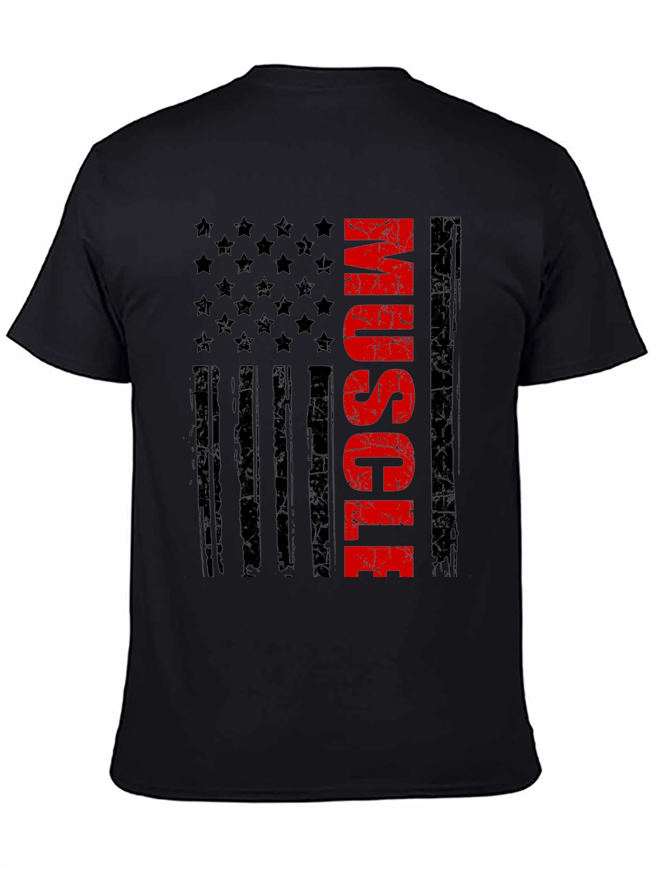 Muscle American Flag Graphic Tee