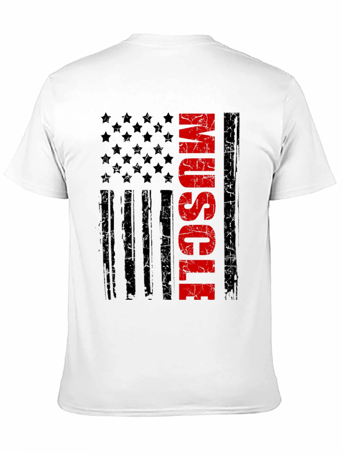 Muscle American Flag Graphic Tee