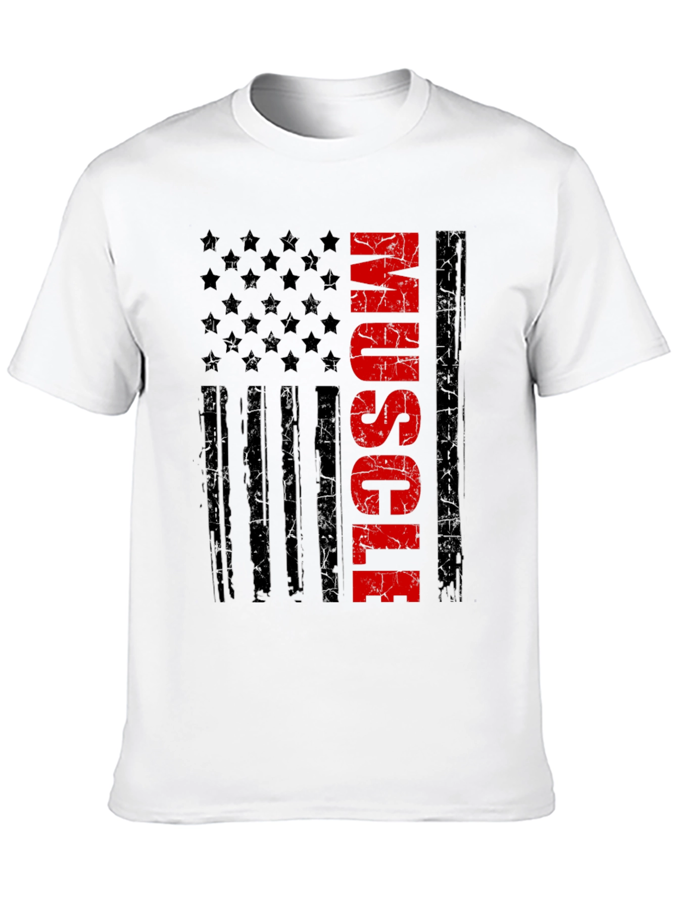 Muscle American Flag Graphic Tee