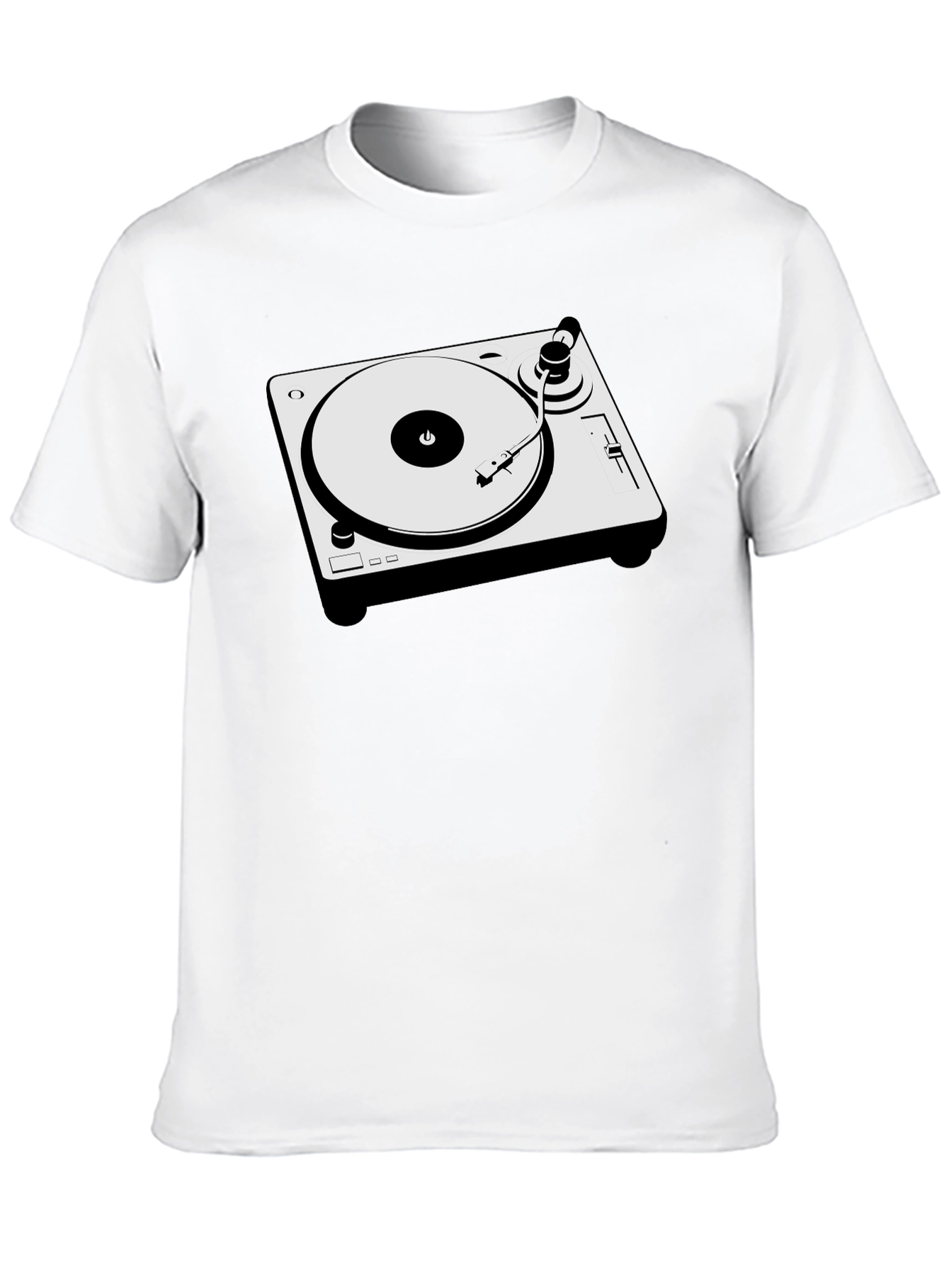DJ Turntable Graphic T-Shirt - Cool Music Lover Tee