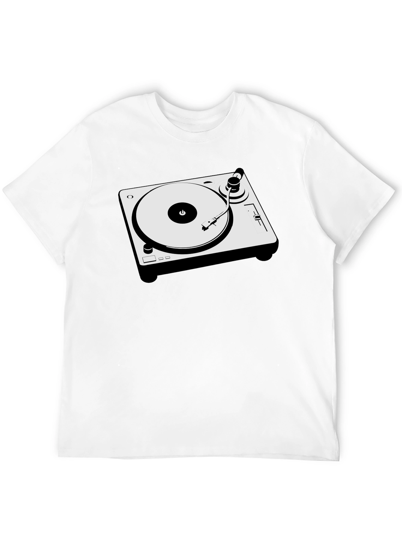 DJ Turntable Graphic T-Shirt - Cool Music Lover Tee