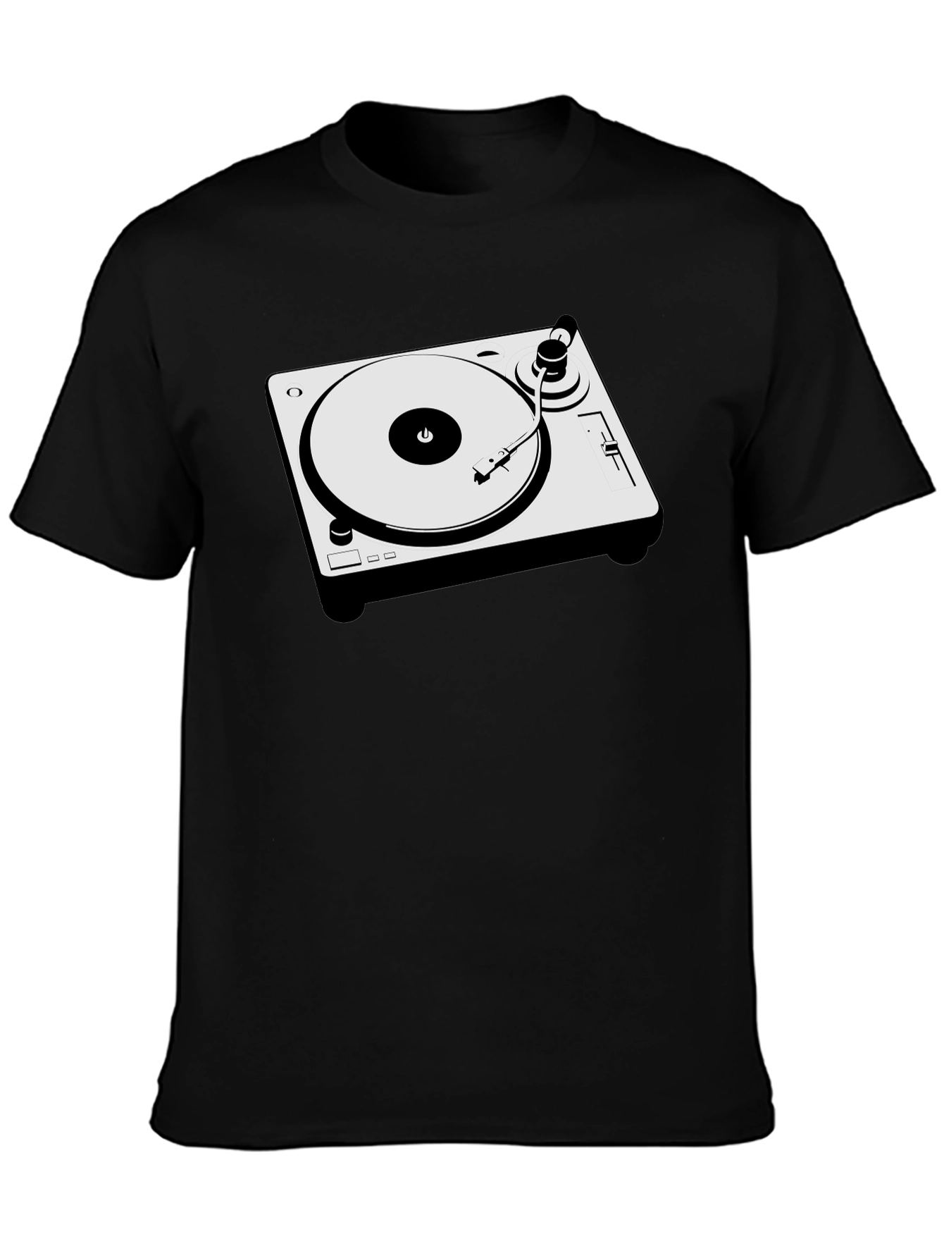 DJ Turntable Graphic T-Shirt - Cool Music Lover Tee