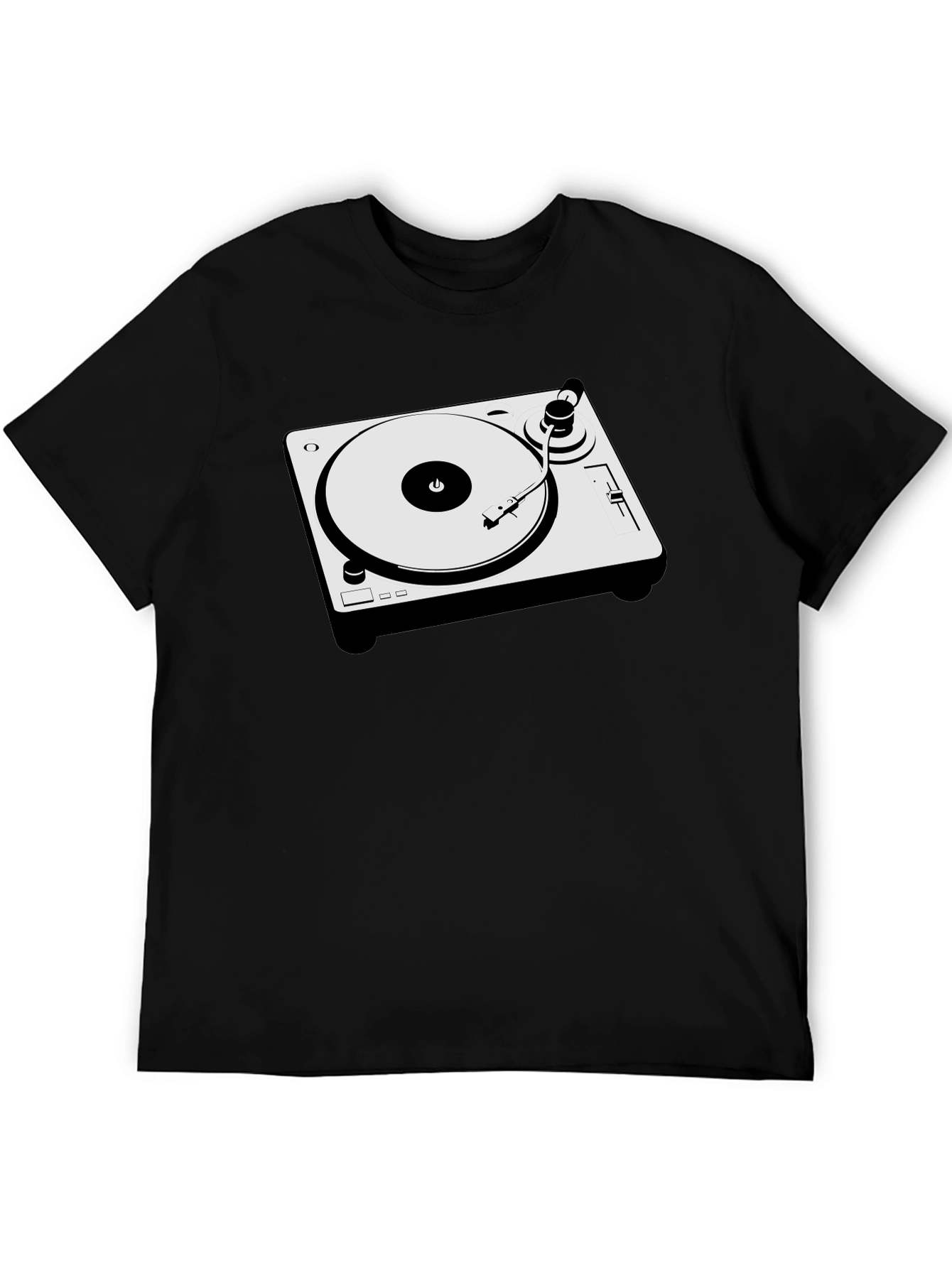 DJ Turntable Graphic T-Shirt - Cool Music Lover Tee