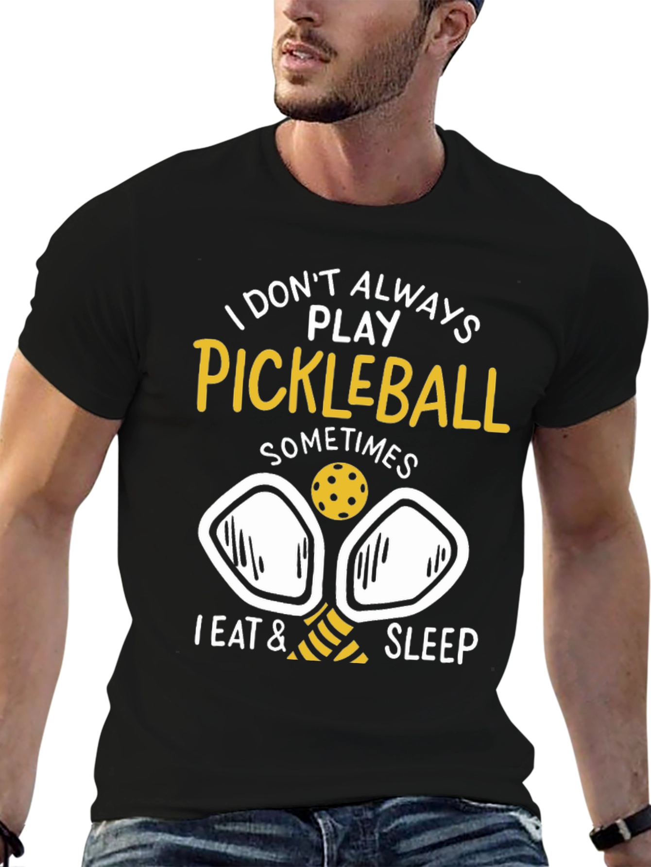 Pickleball Player T-Shirt - Eat Sleep Pickleball