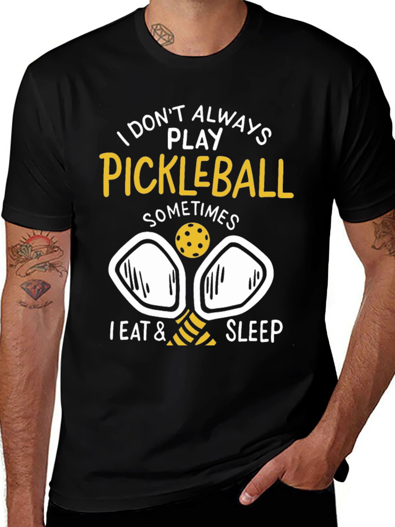 Pickleball Player T-Shirt - Eat Sleep Pickleball