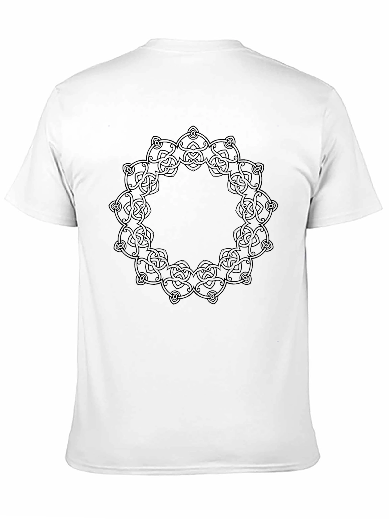 Celtic Knot Circle Graphic Black T-Shirt