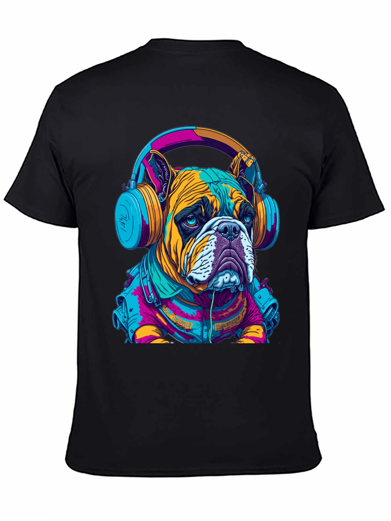 Bulldog DJ Graphic Tee - Trendy Streetwear