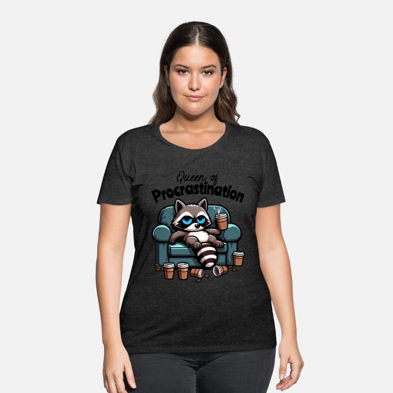 Queen of Procrastination – Raccoon on Couch