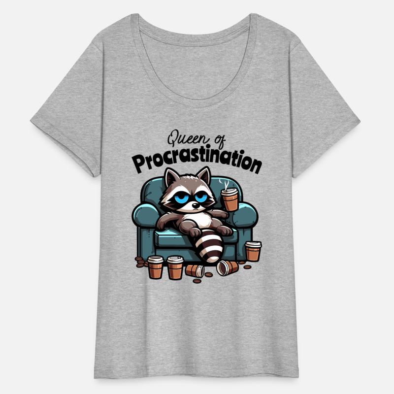Queen of Procrastination – Raccoon on Couch