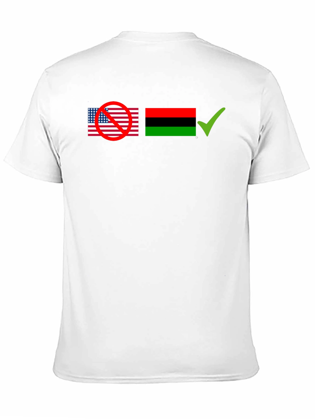 Black Empowerment T-Shirt - USA/Pan-African Flag