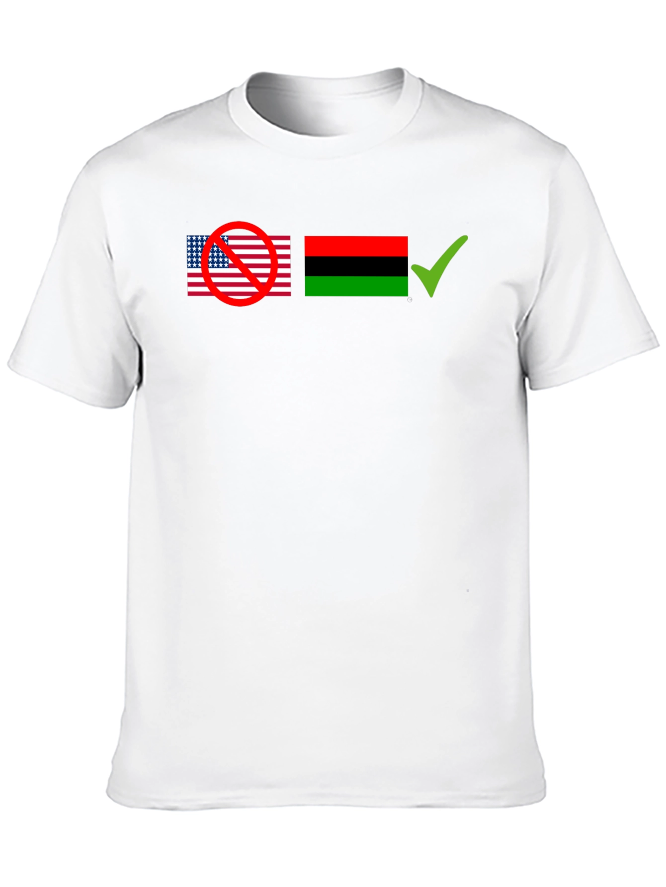 Black Empowerment T-Shirt - USA/Pan-African Flag