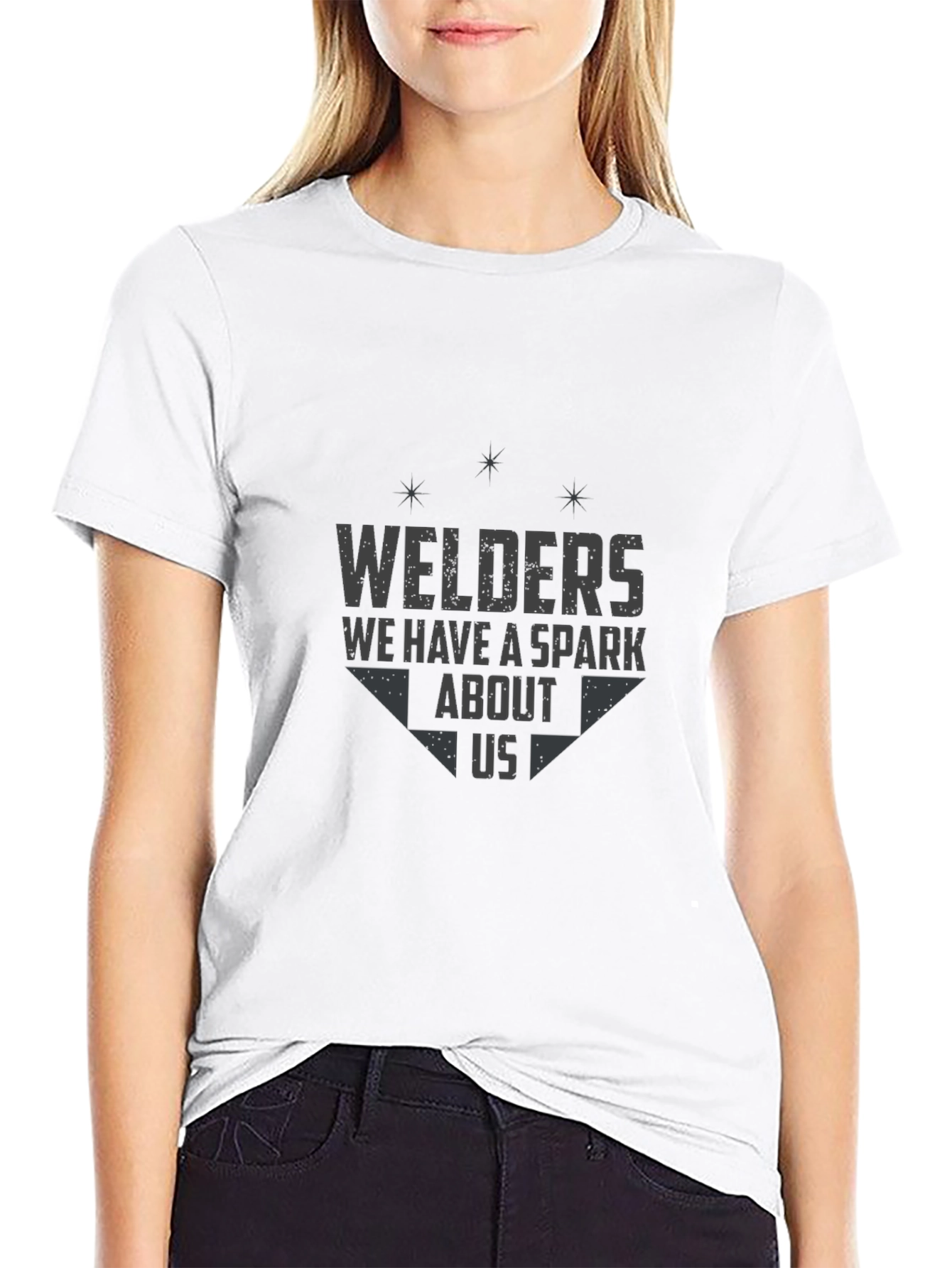 Welders Spark Graphic Black T-Shirt