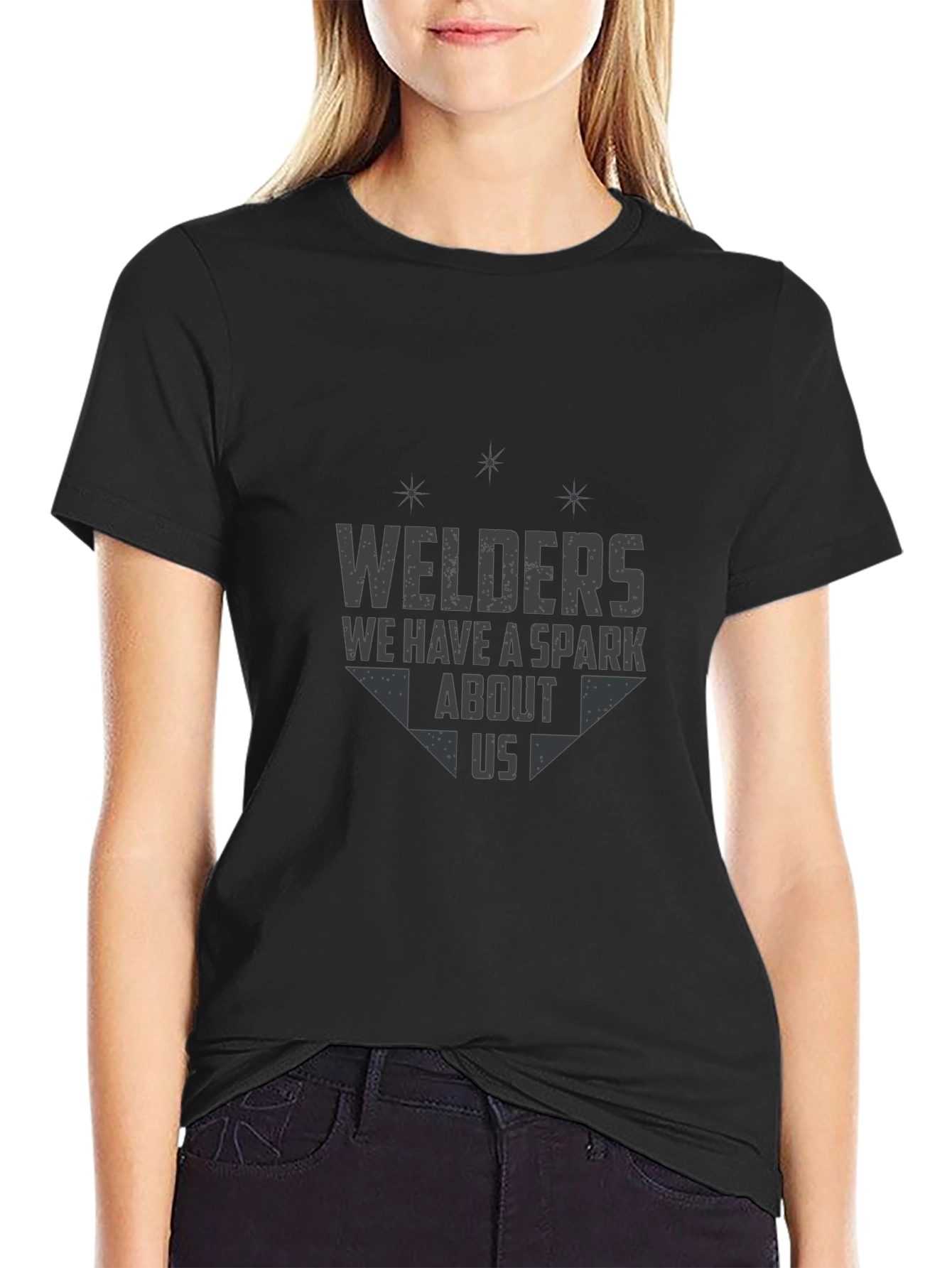 Welders Spark Graphic Black T-Shirt