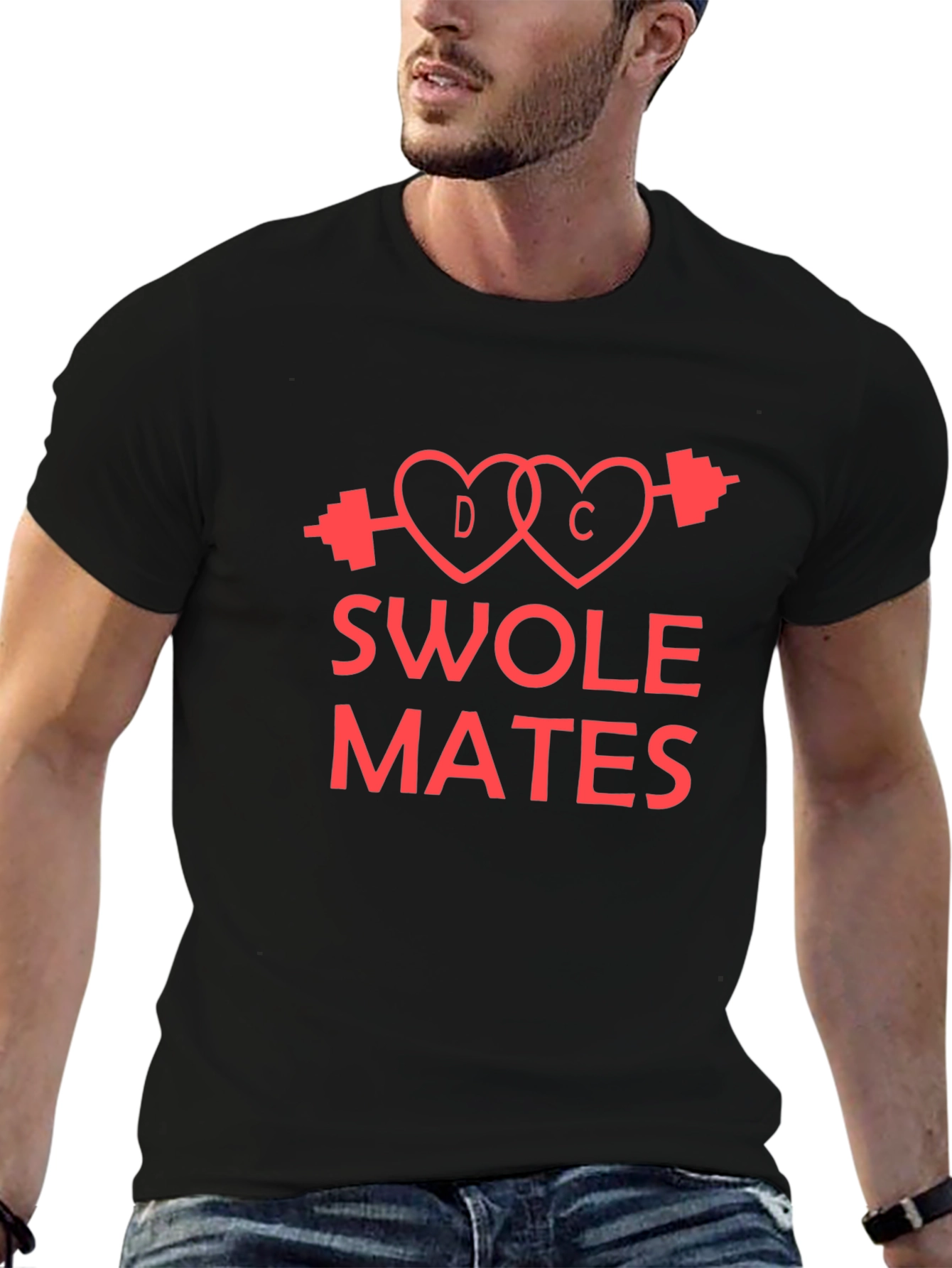 Swoles Mates Graphic T-Shirt - Workout Couples