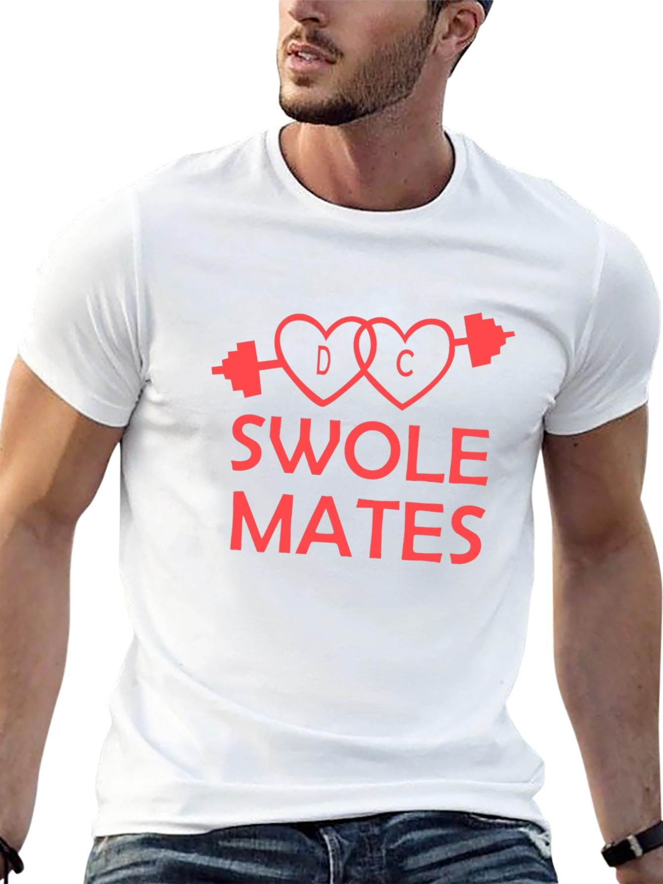 Swoles Mates Graphic T-Shirt - Workout Couples